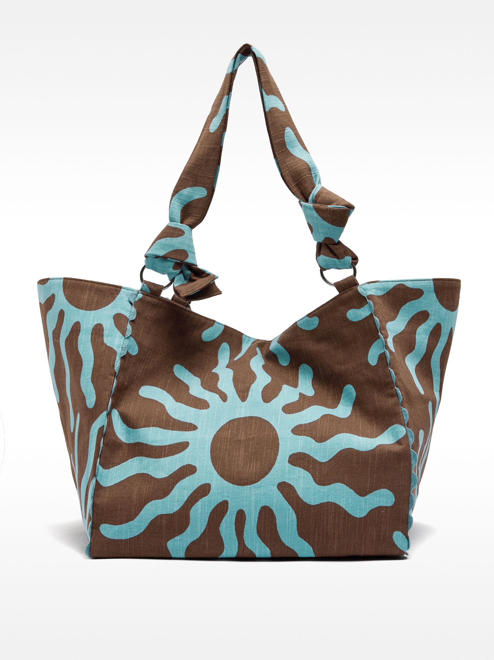 Borsa shopper stampata 100% in cotone image number 0.0