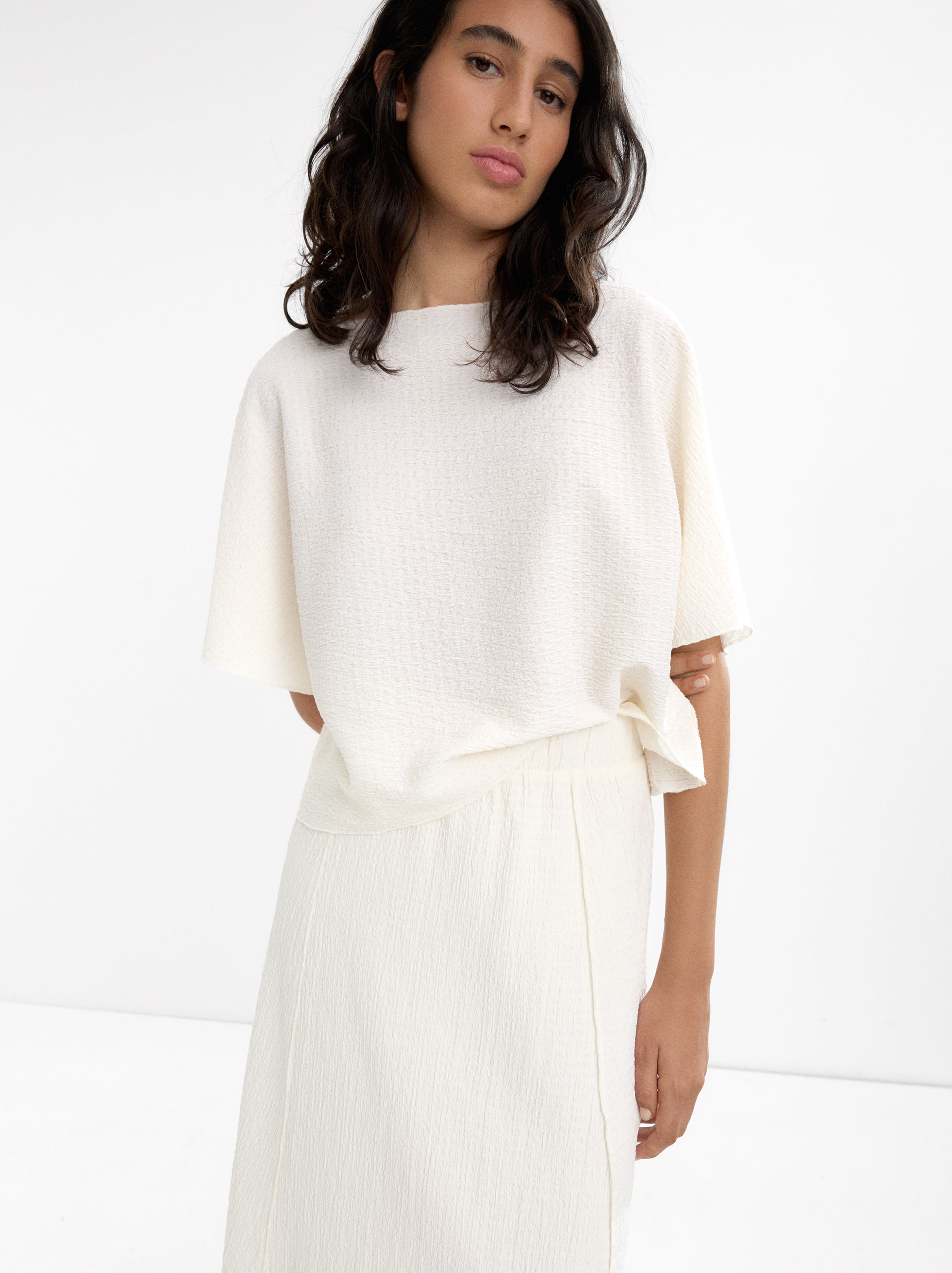 Blusa con textura image number 0.0