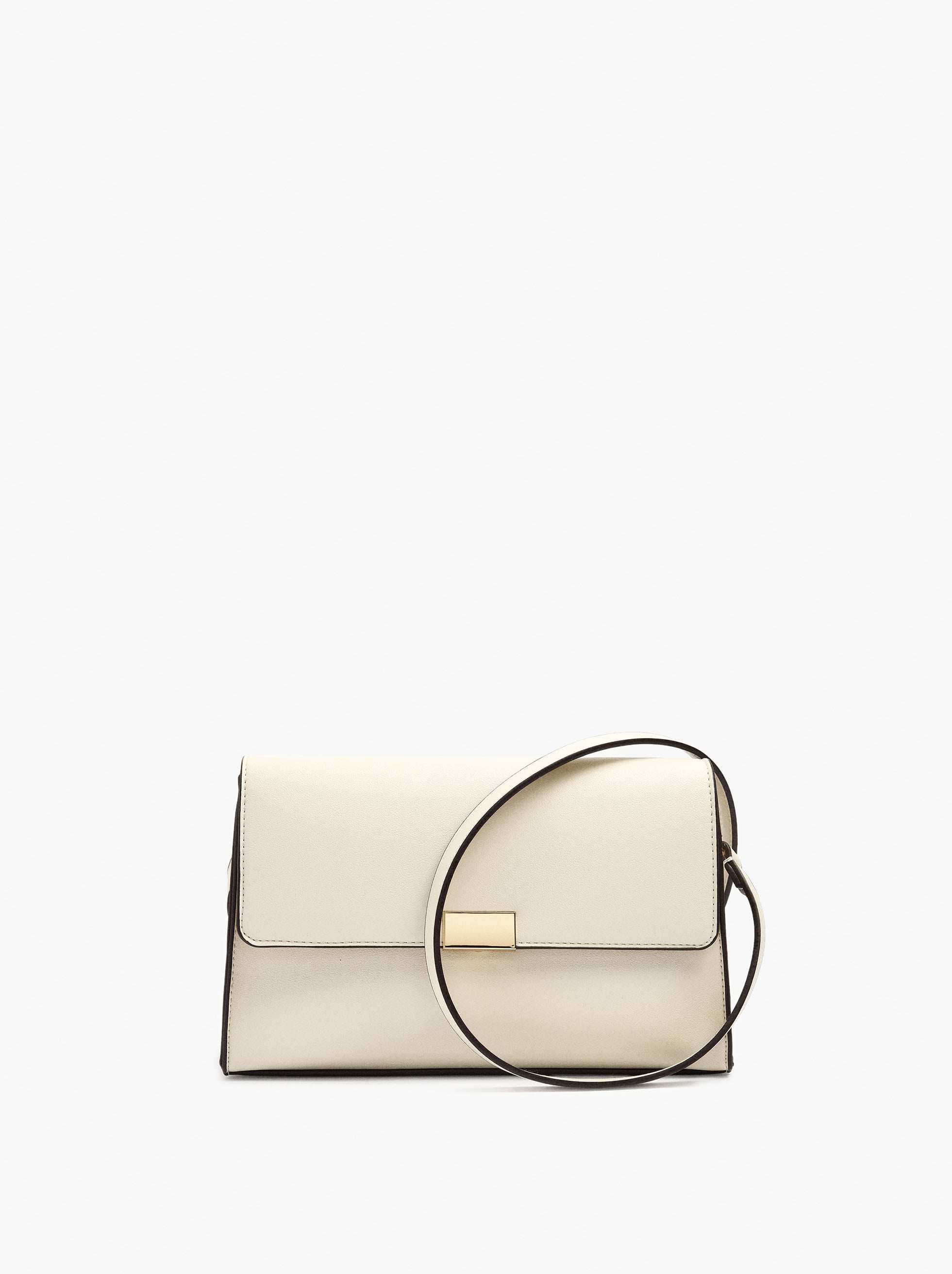 Plain crossbody bag with flap image number 0.0
