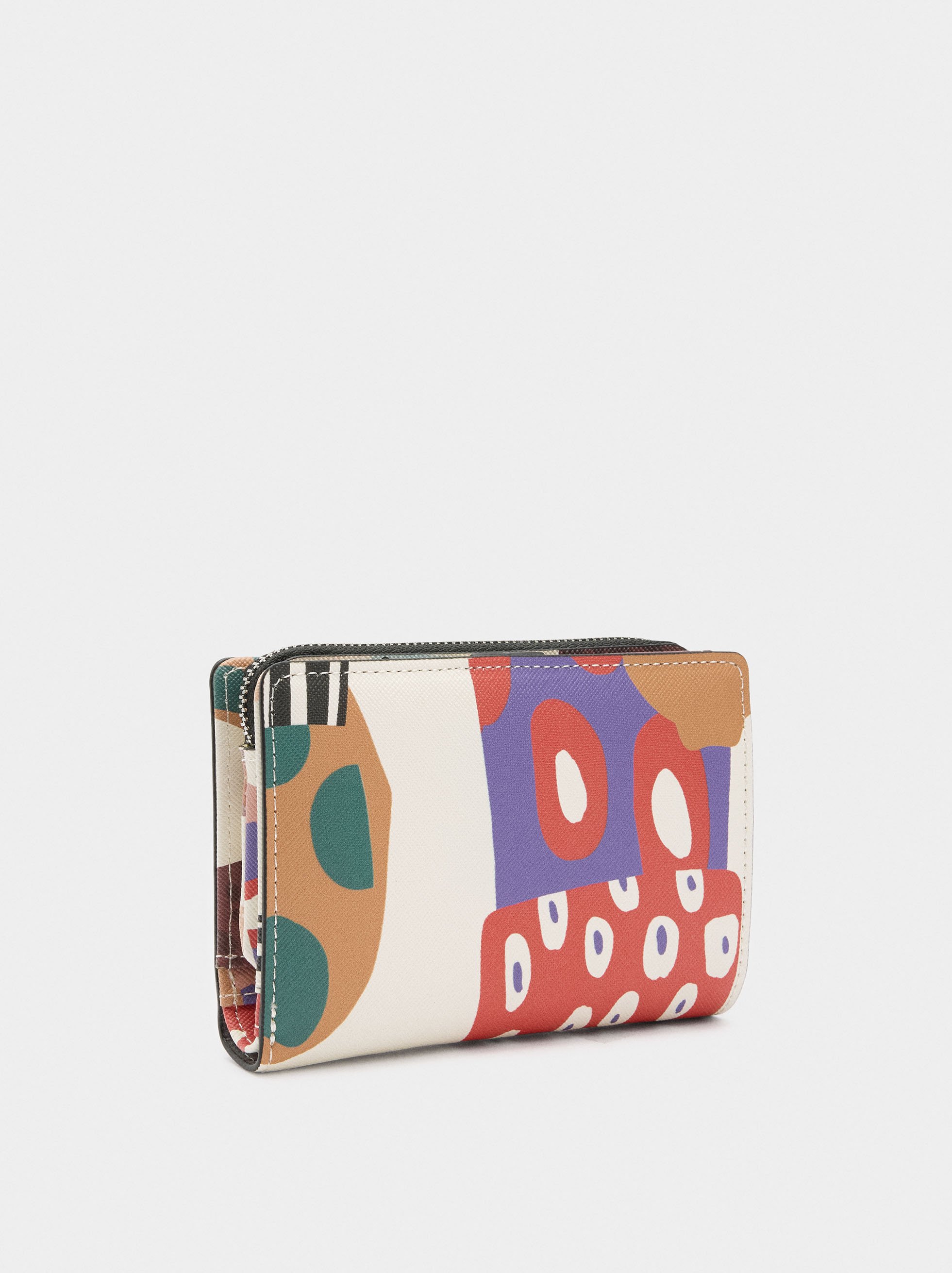 Wallet with printed texture image number 2.0