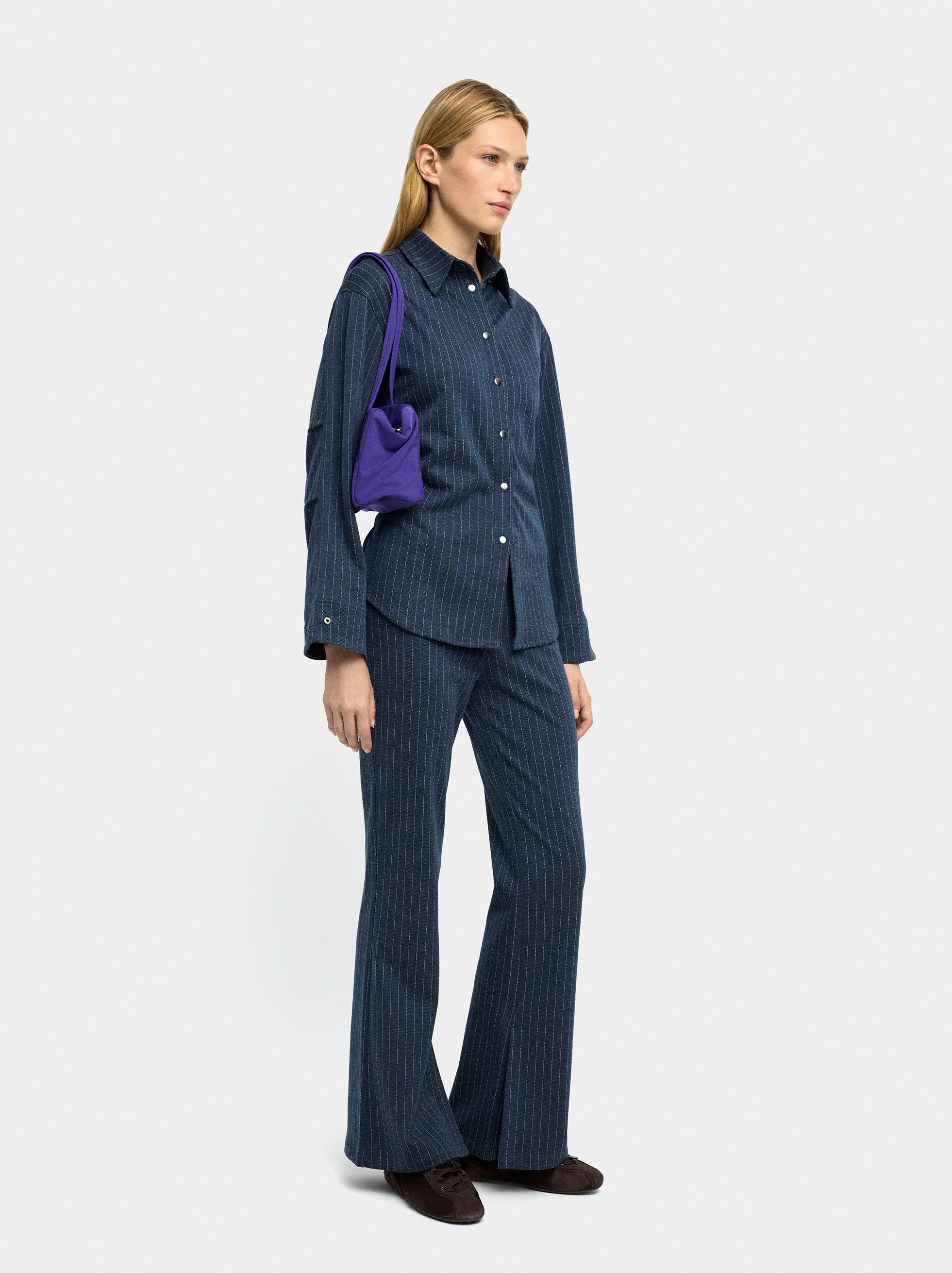 Trousers with pinstripe image number 0.0
