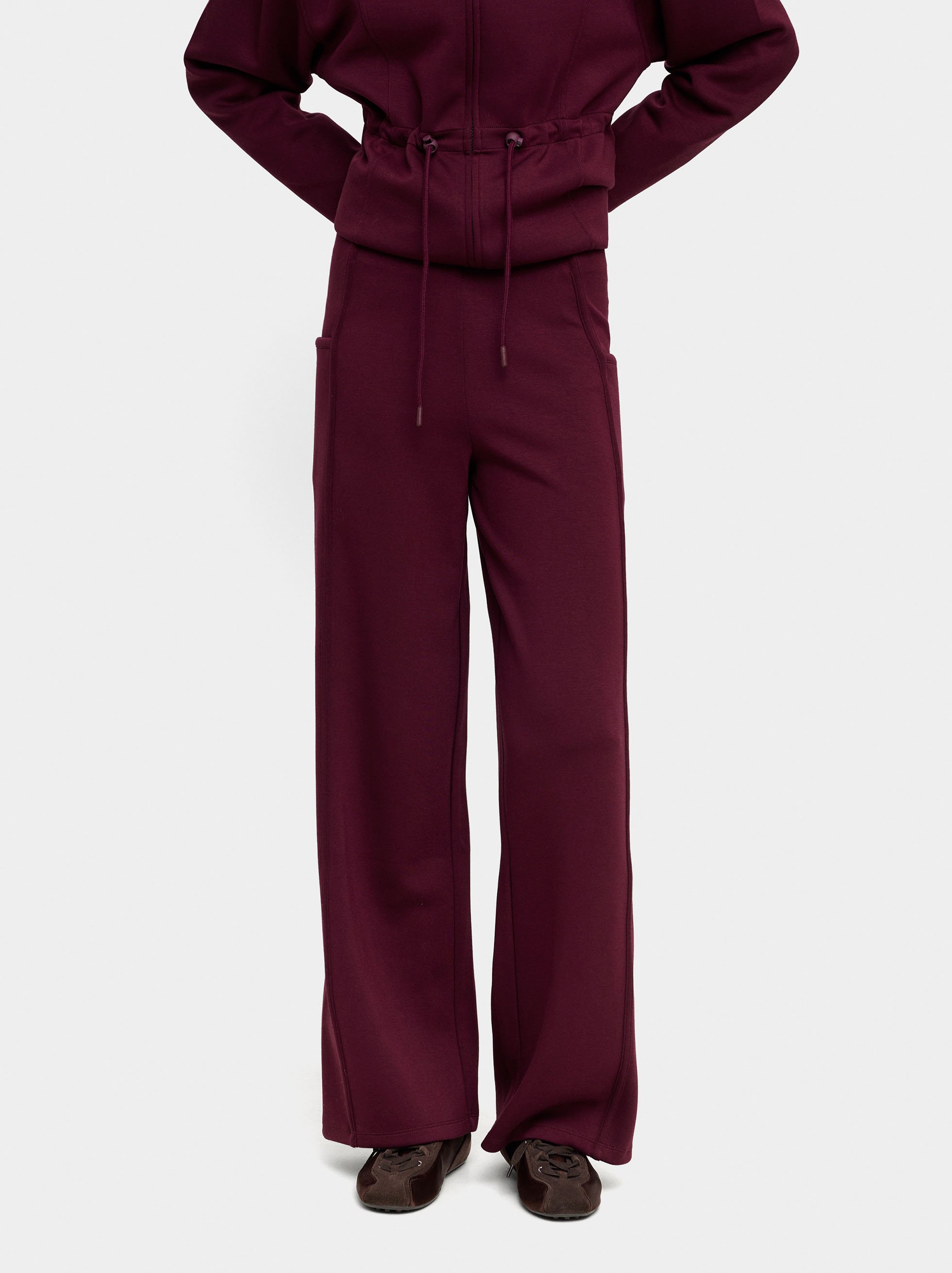 Pantalons rectes amb cintura elàstica image number 1.0