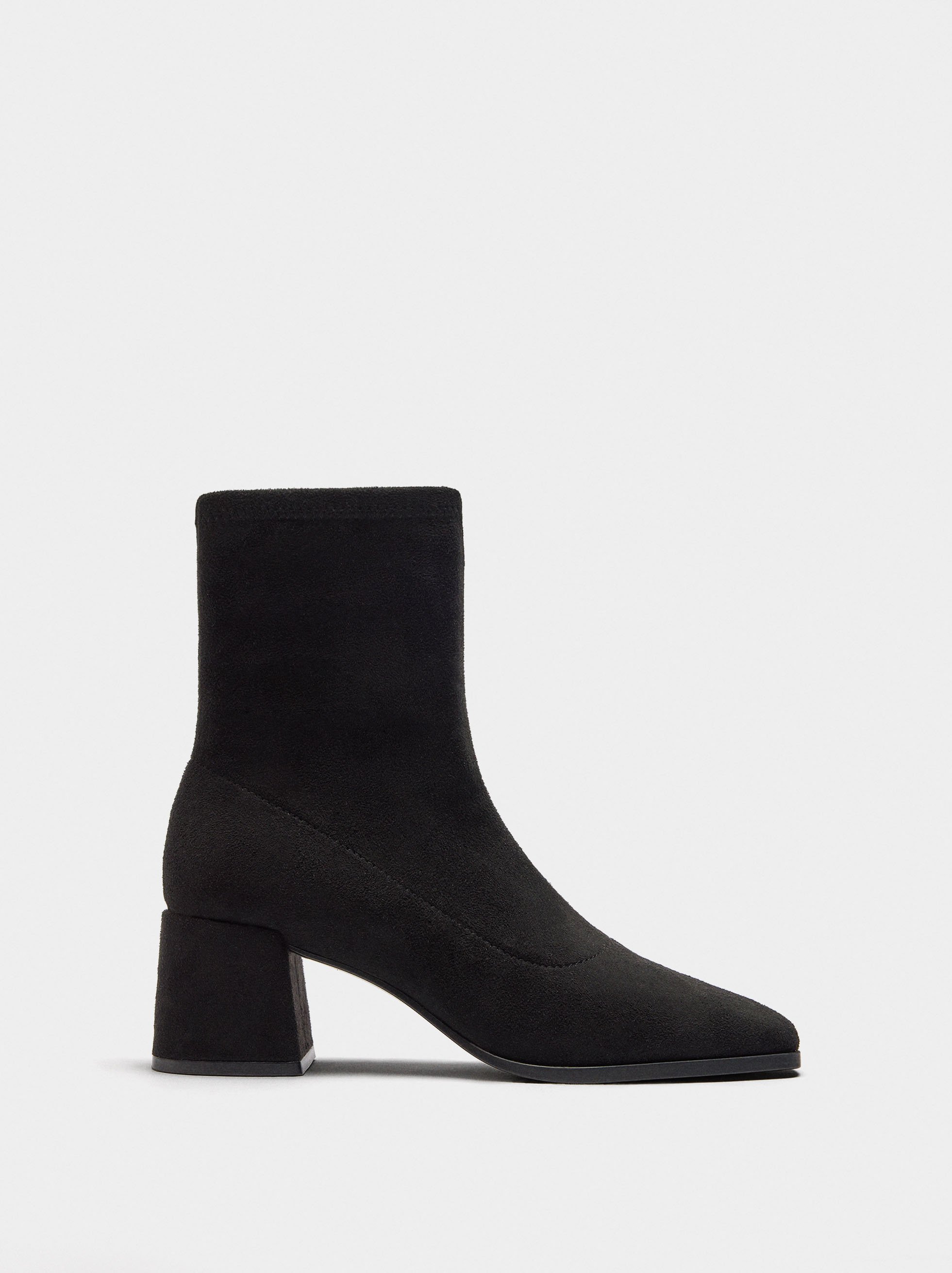 Suede effect ankle boots image number 1.0