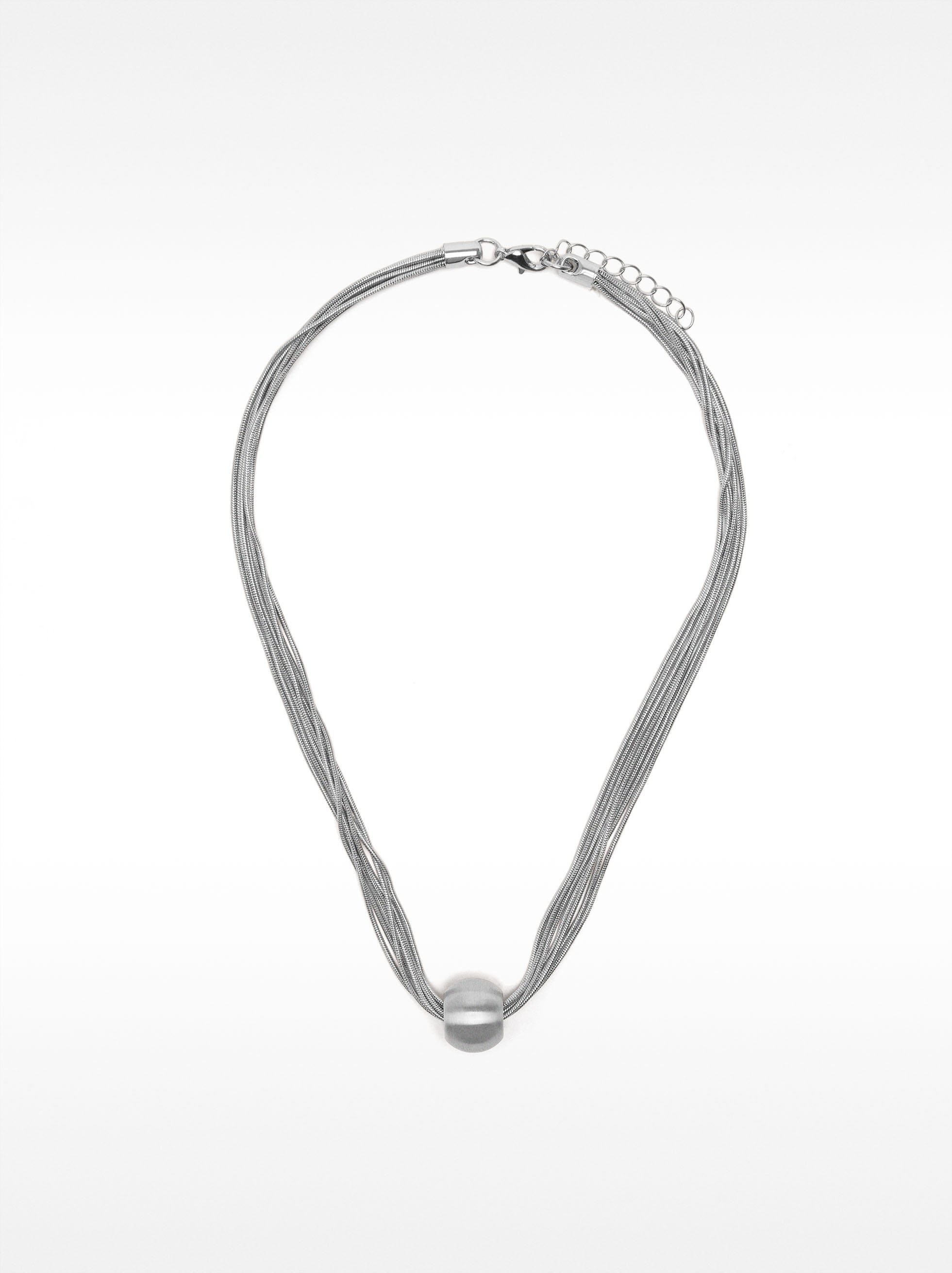 Collana corta argentata image number 0.0