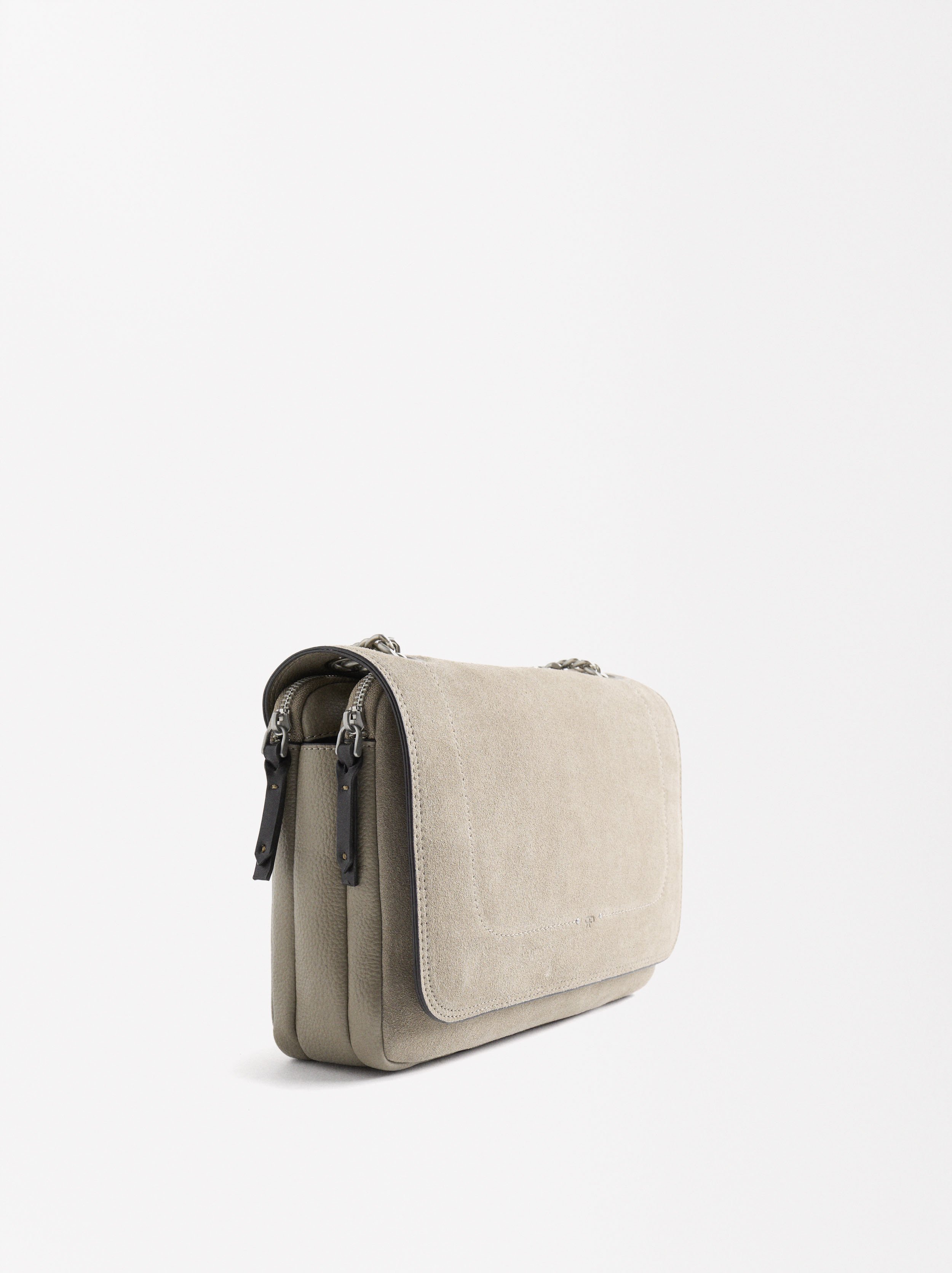 Borsa a spalla con pelle image number 1.0