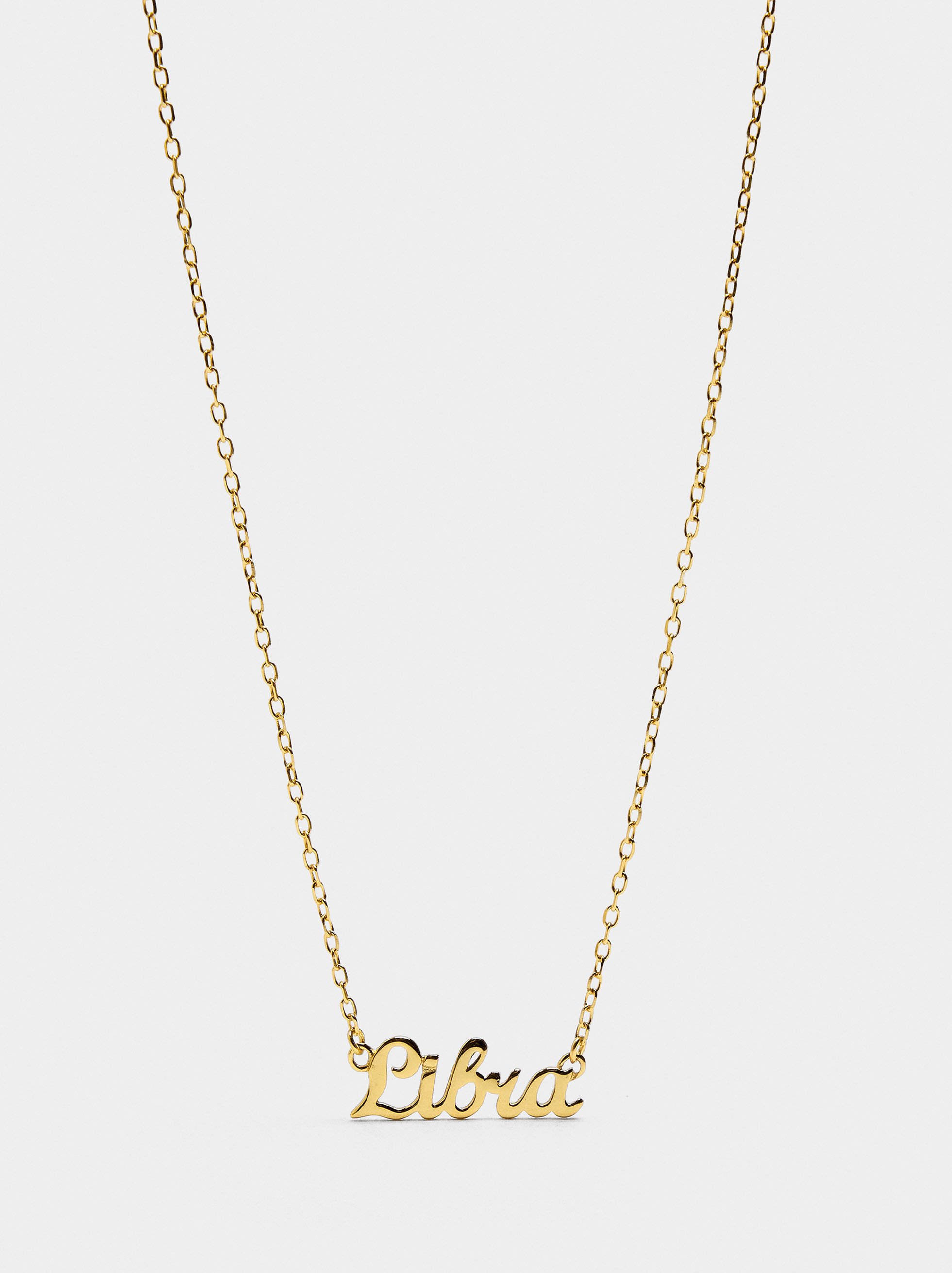 Necklace with zodiac sign VIRGO - 925 sterling silver image number 0.0