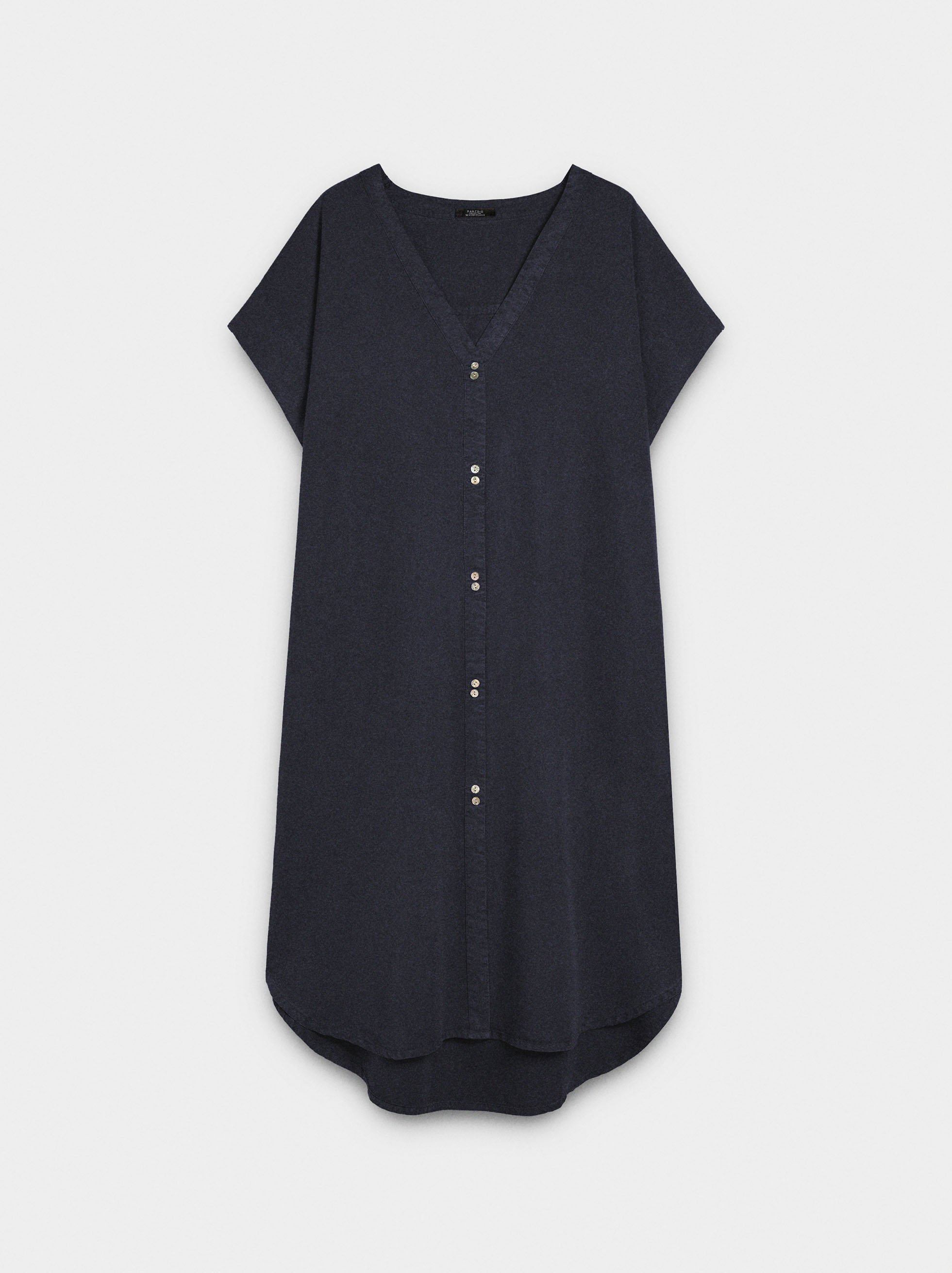 Short dress 100% lyocell image number 4.0