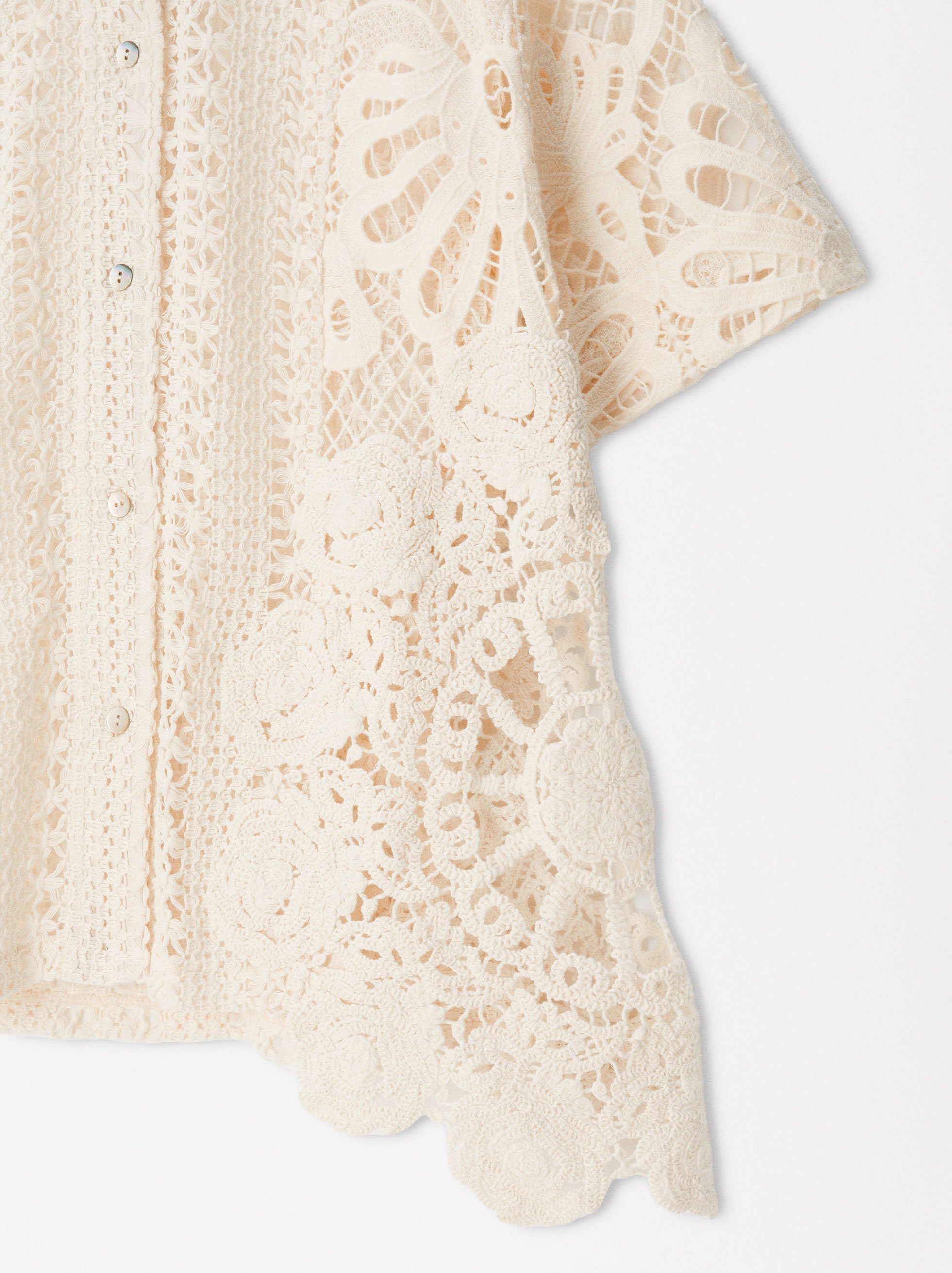 Crochet Cotton Shirt image number 6.0