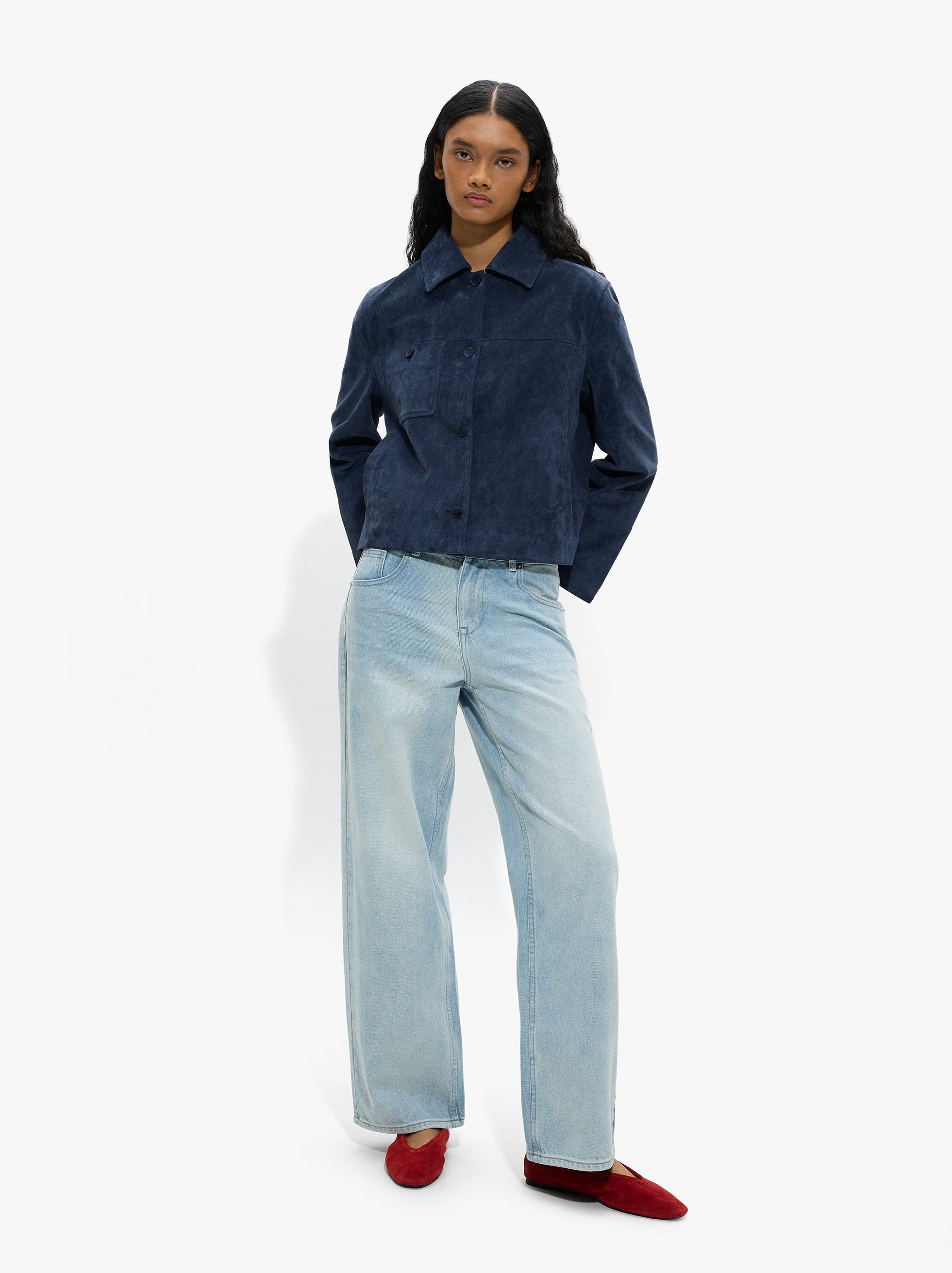 Leather jacket with pocket image number 1.0