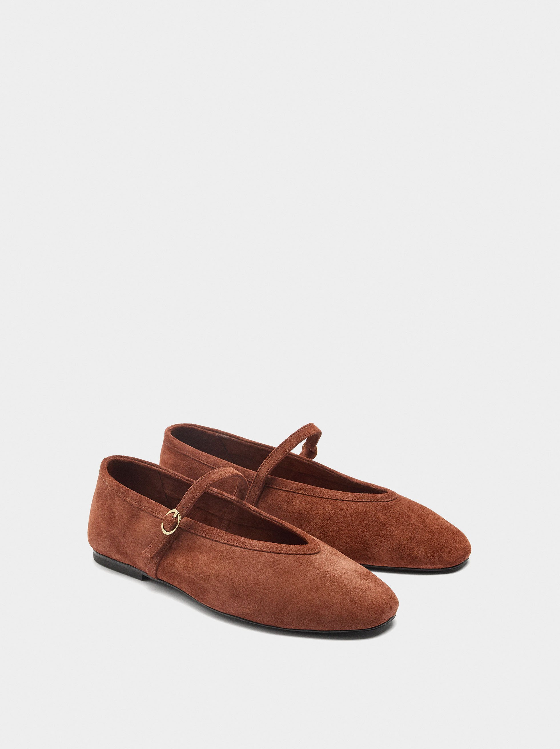 Bambes de ballet de cuir amb tira i sivella image number 2.0