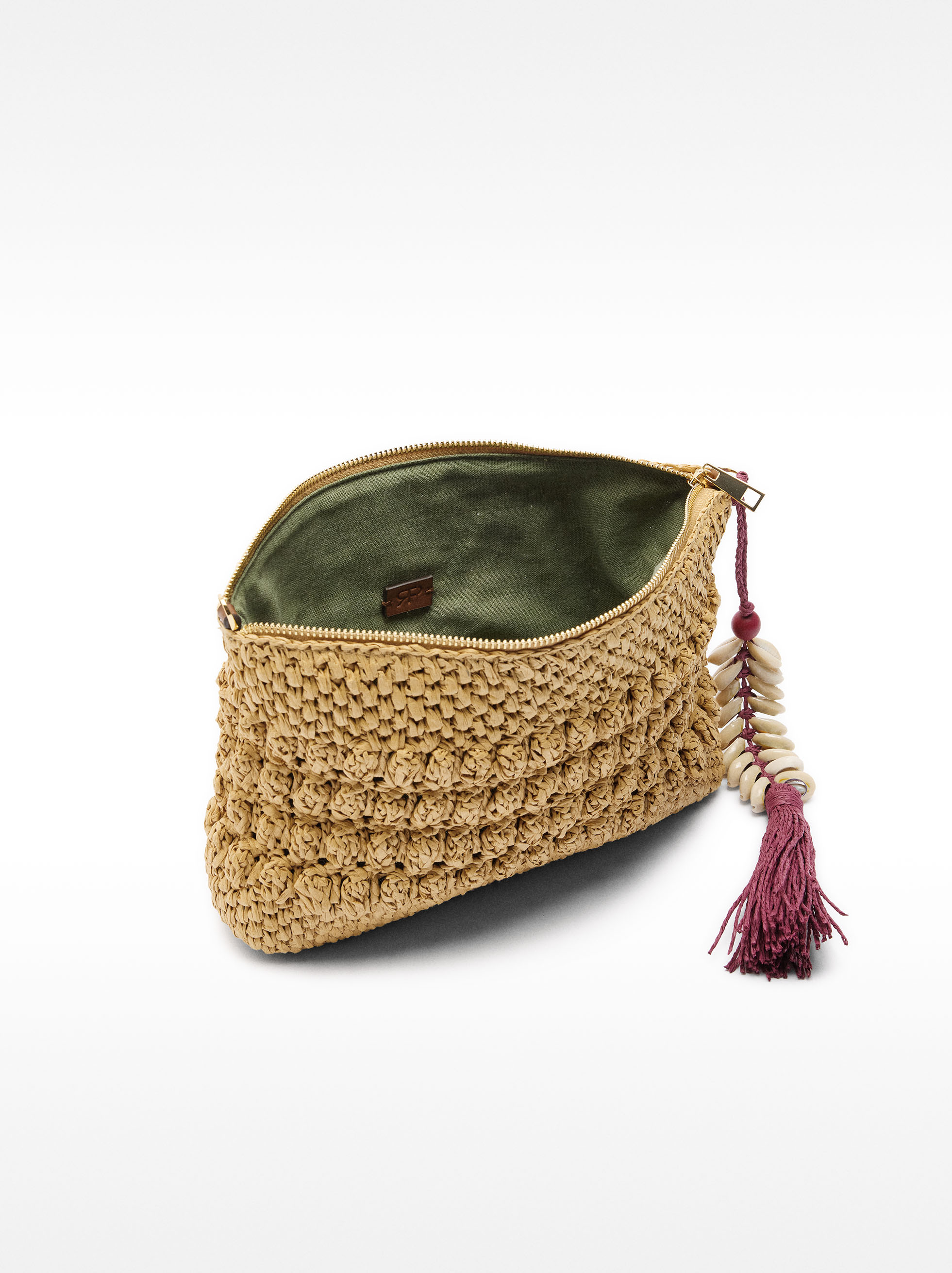 Straw-effect crossbody bag image number 4.0