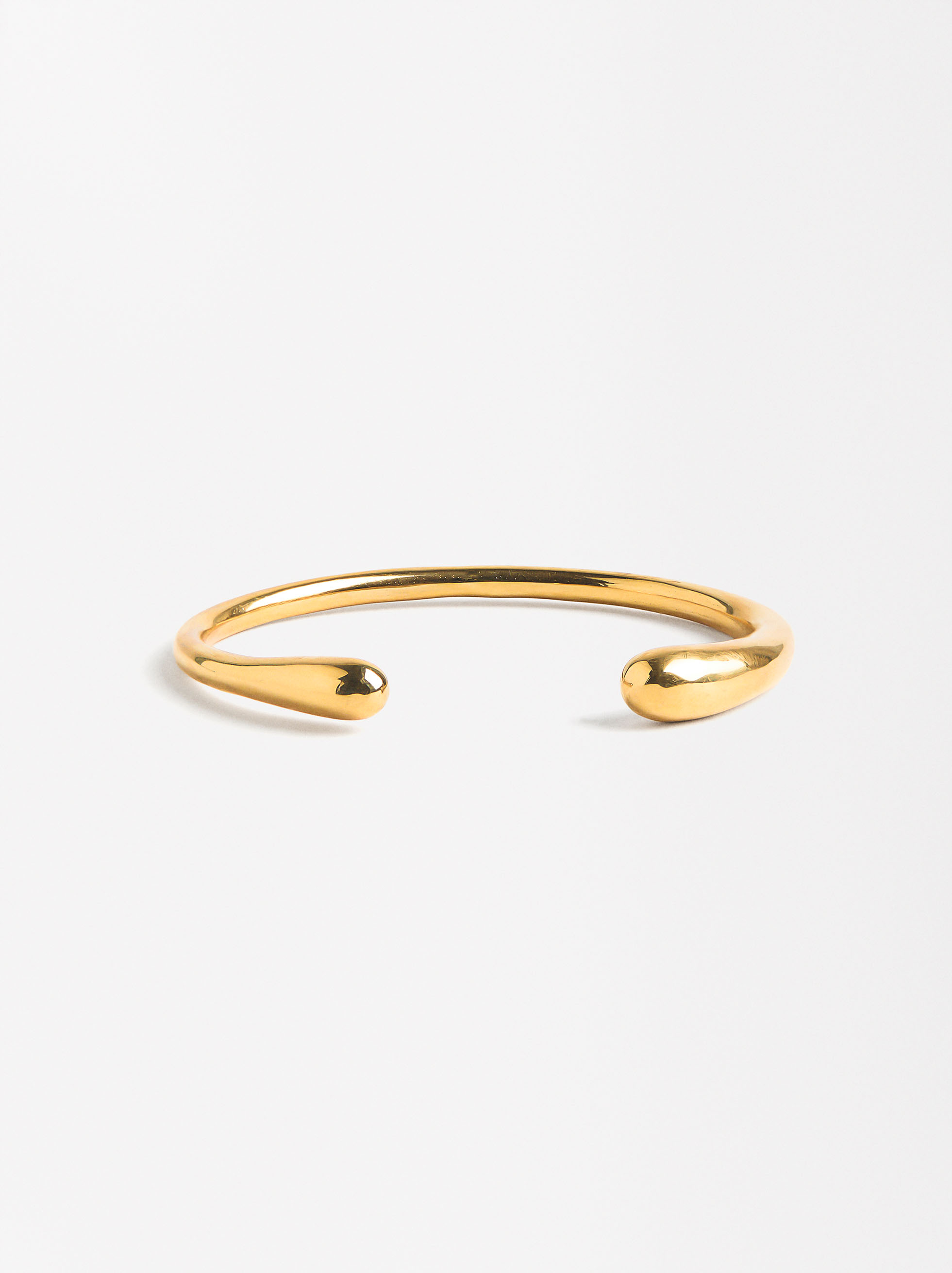 Bracelet rigide ouvert - acier inoxydable image number 0.0