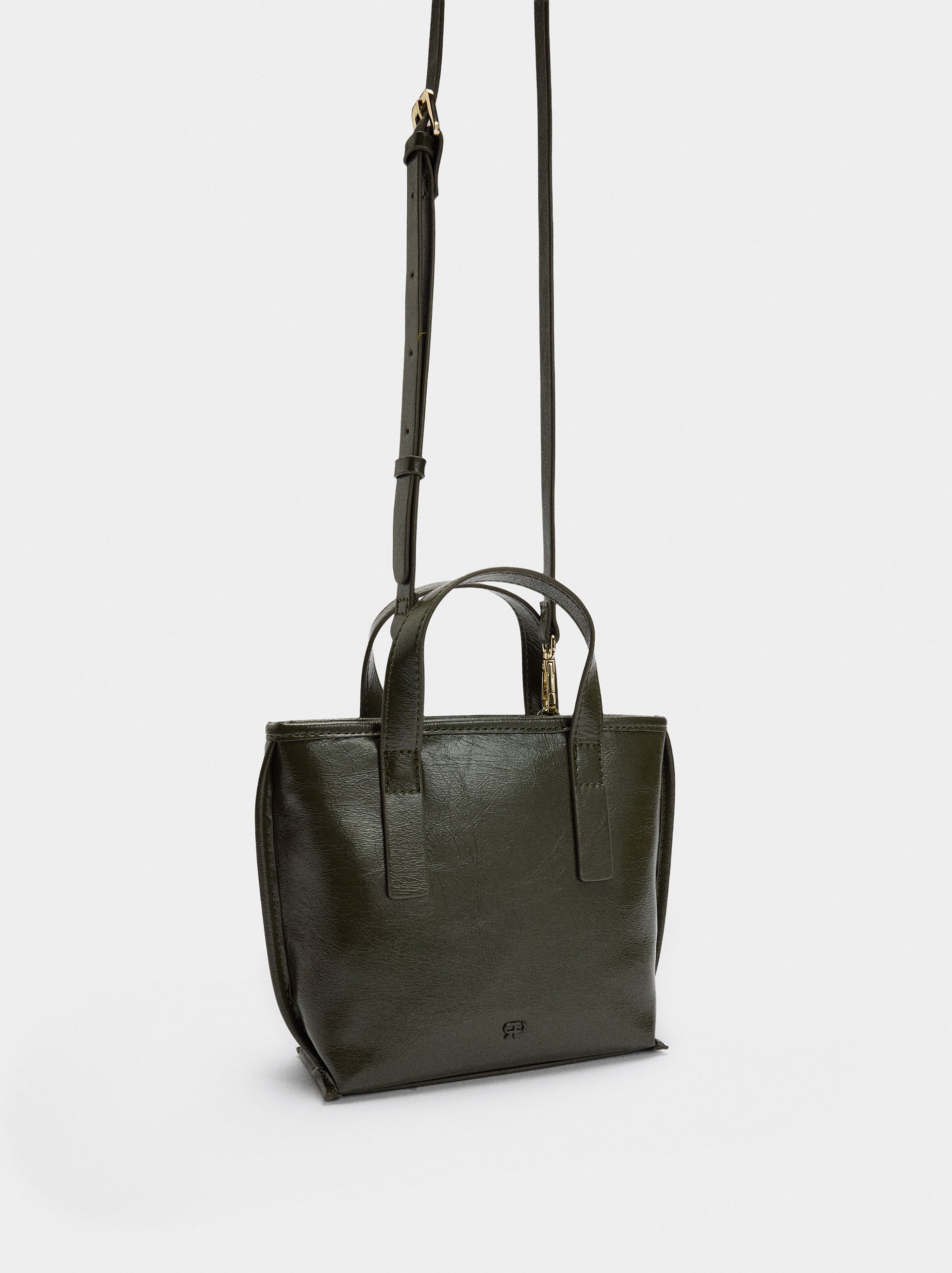 Bolso tote con bandolera image number 2.0