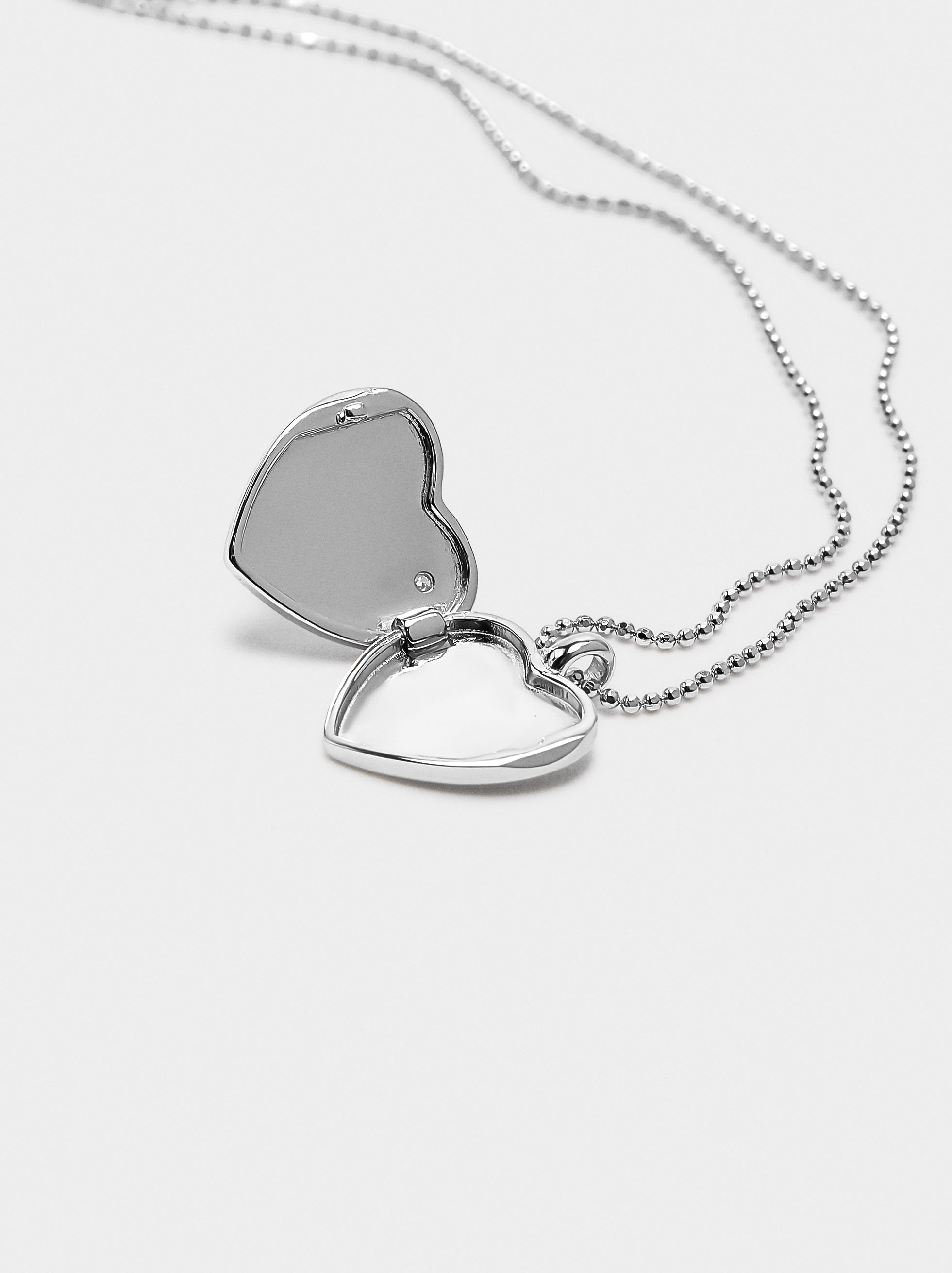Heart necklace with heart - 925 sterling silver image number 2.0
