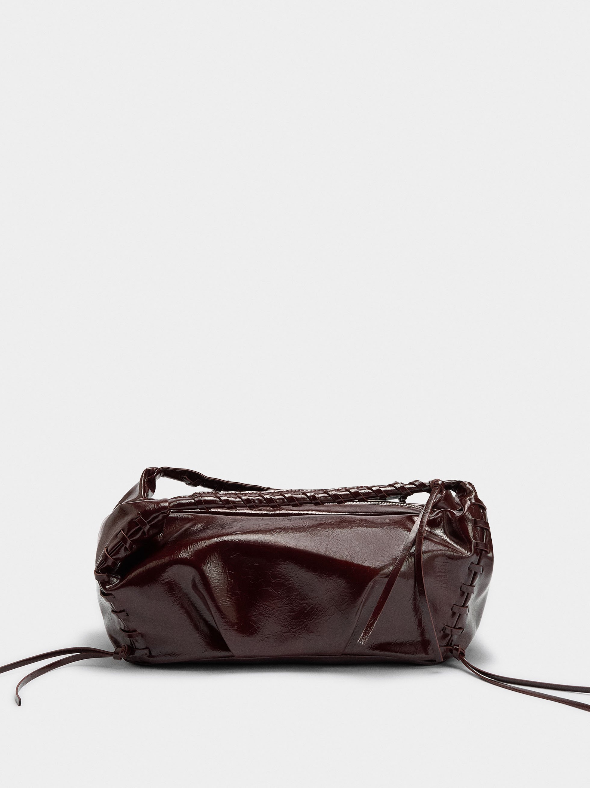 Handbag with patent finish image number 0.0