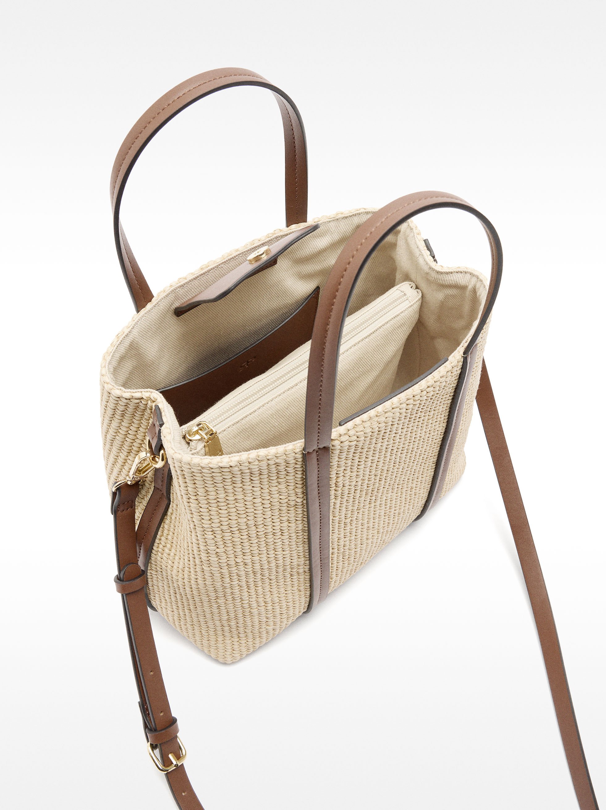 Tote-Bag mit Rafia-Effekt image number 4.0