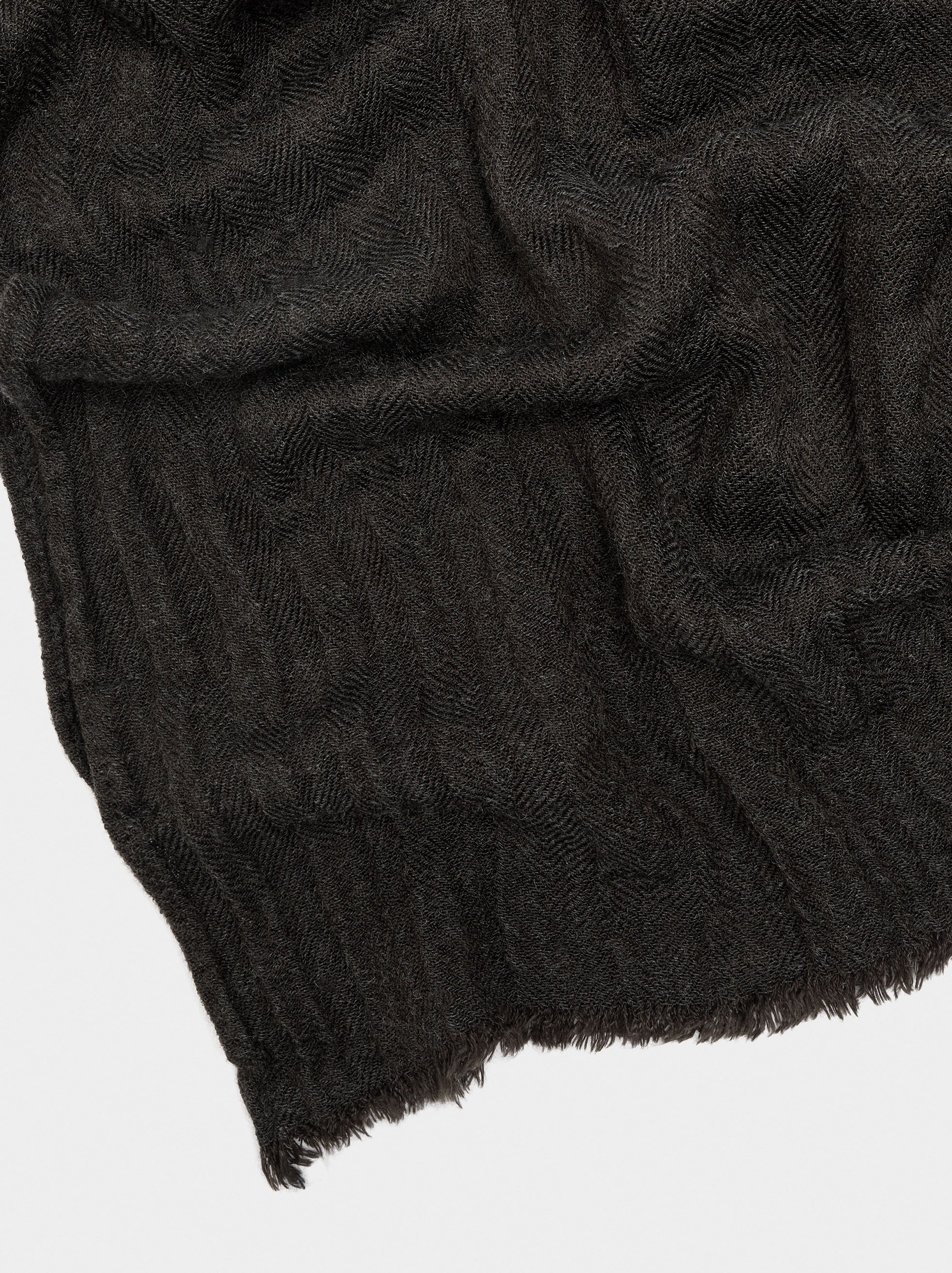 Pashmina lisse effilochée image number 1.0