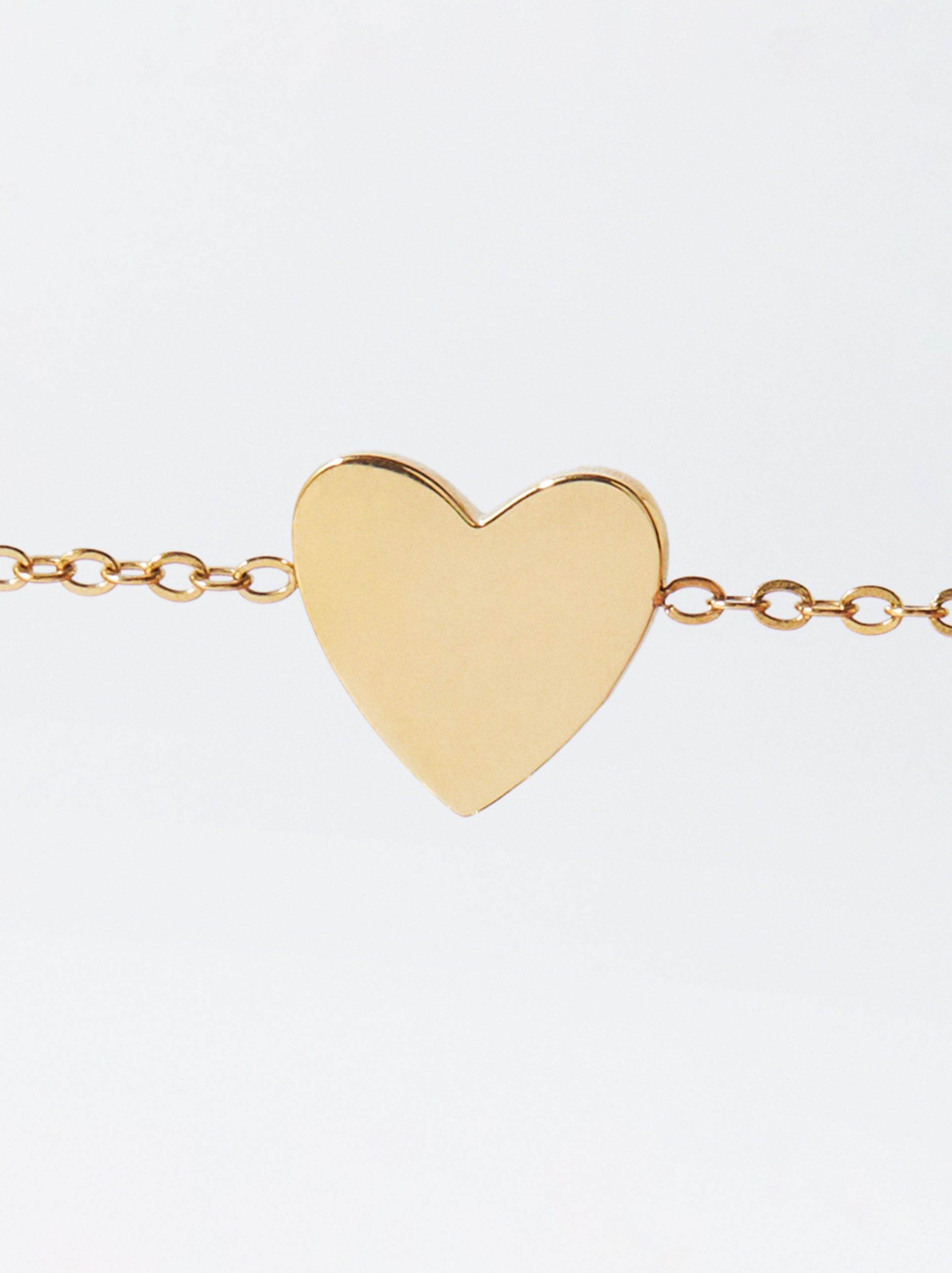 Exclusivo Online - Pulsera de acero com corazón personalizable image number 3.0