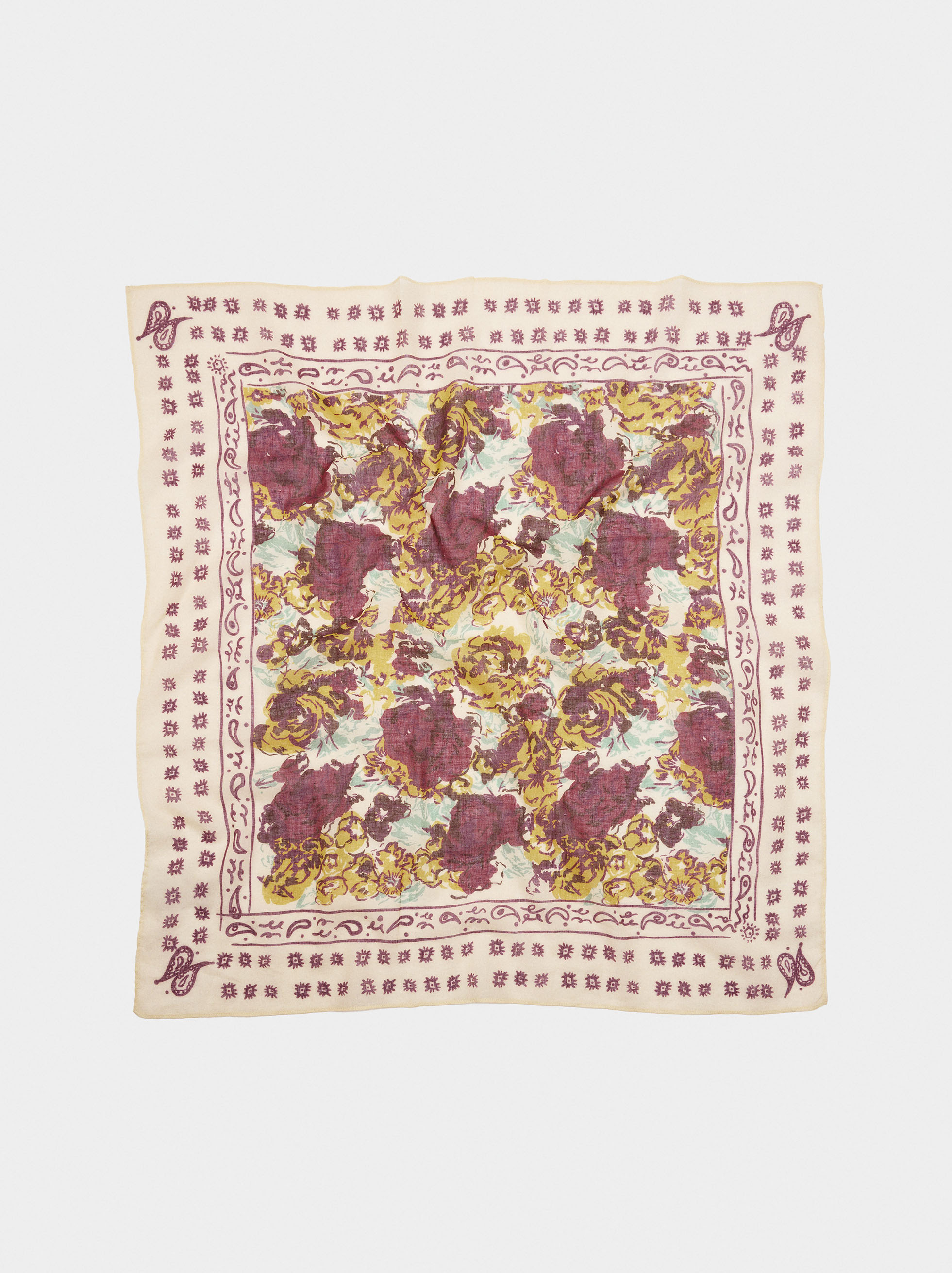 Square scarf 100% cotton image number 0.0
