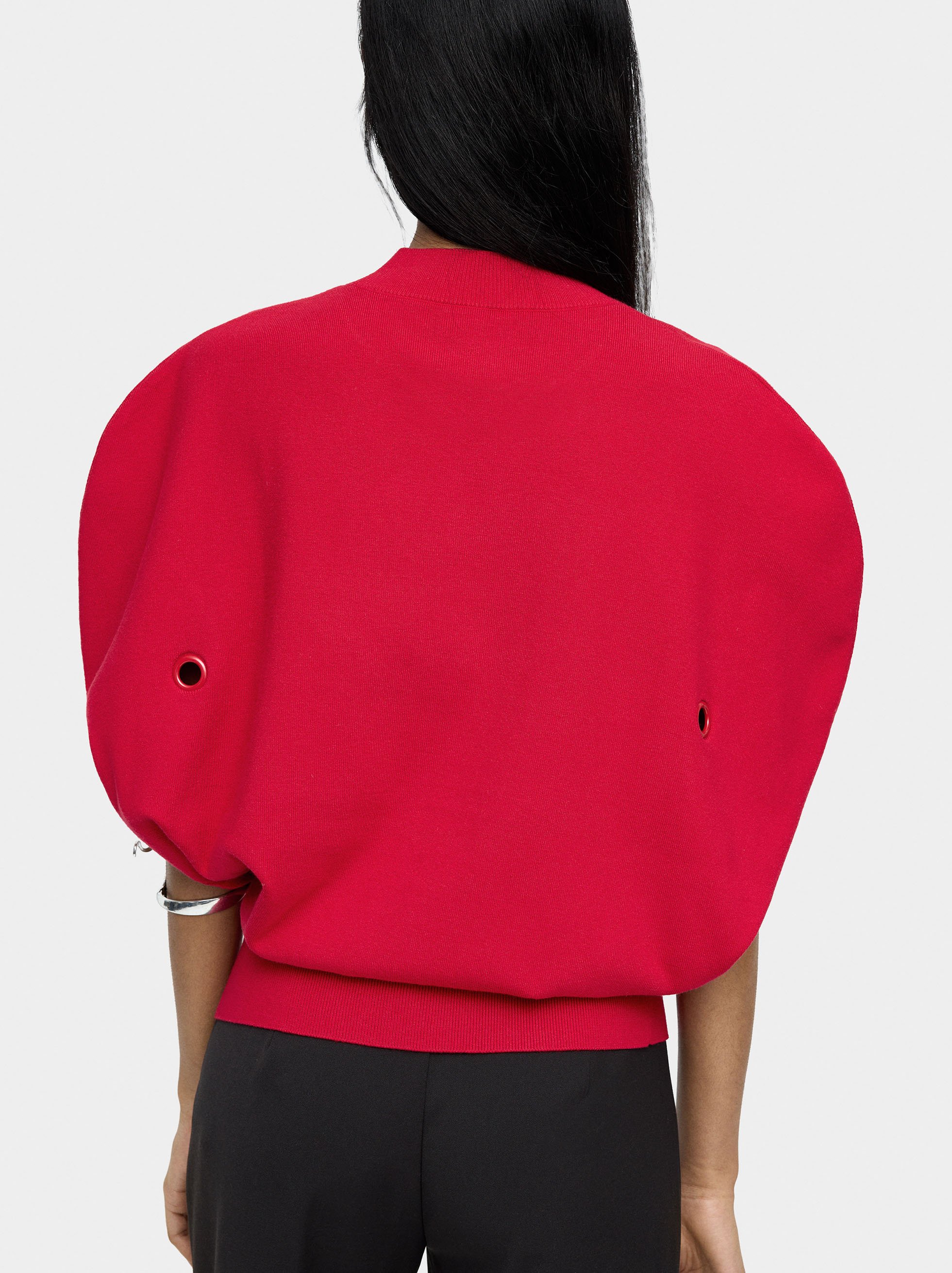 Knitted balloon top image number 3.0