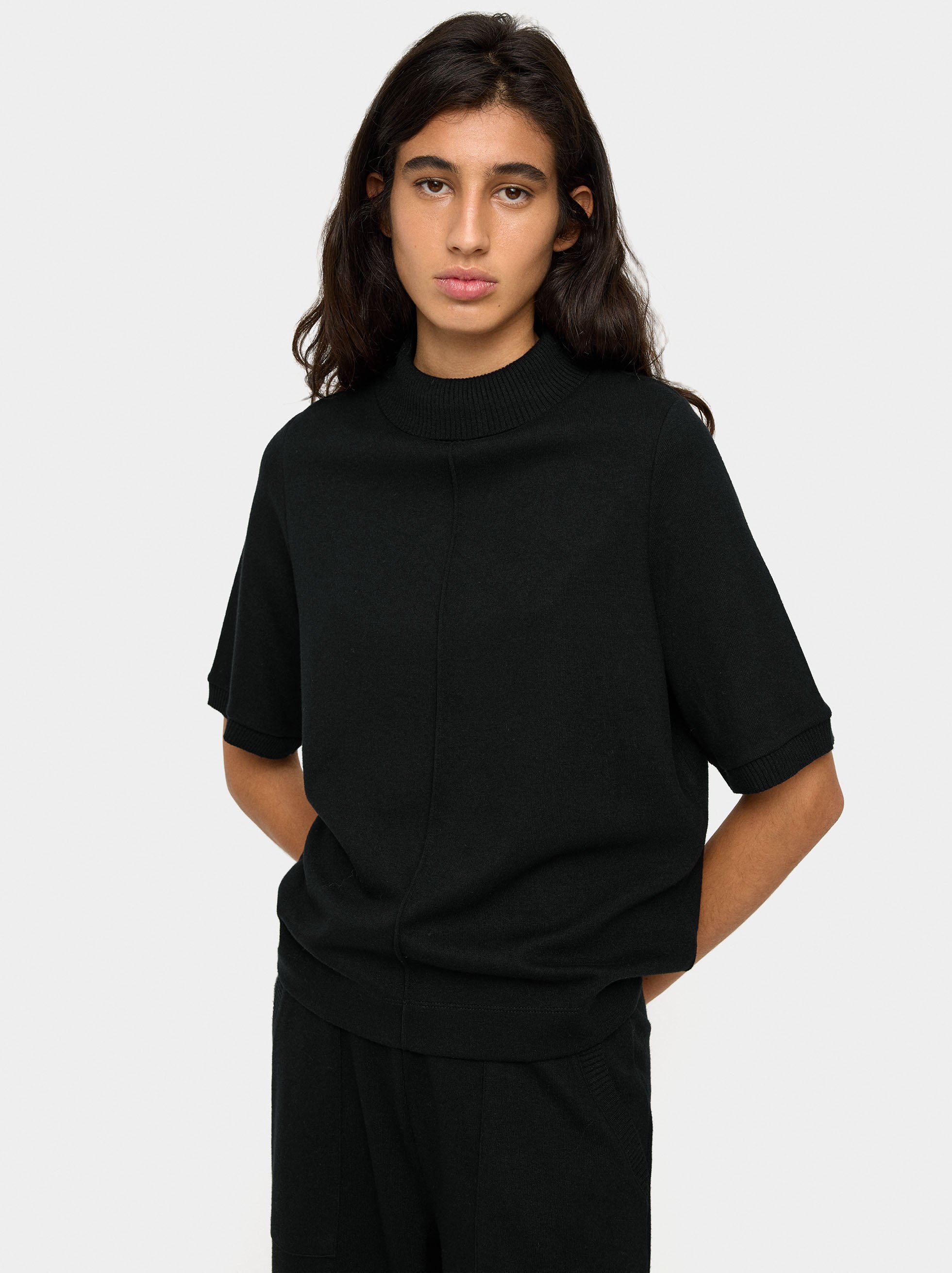 T-shirt en col montant image number 0.0