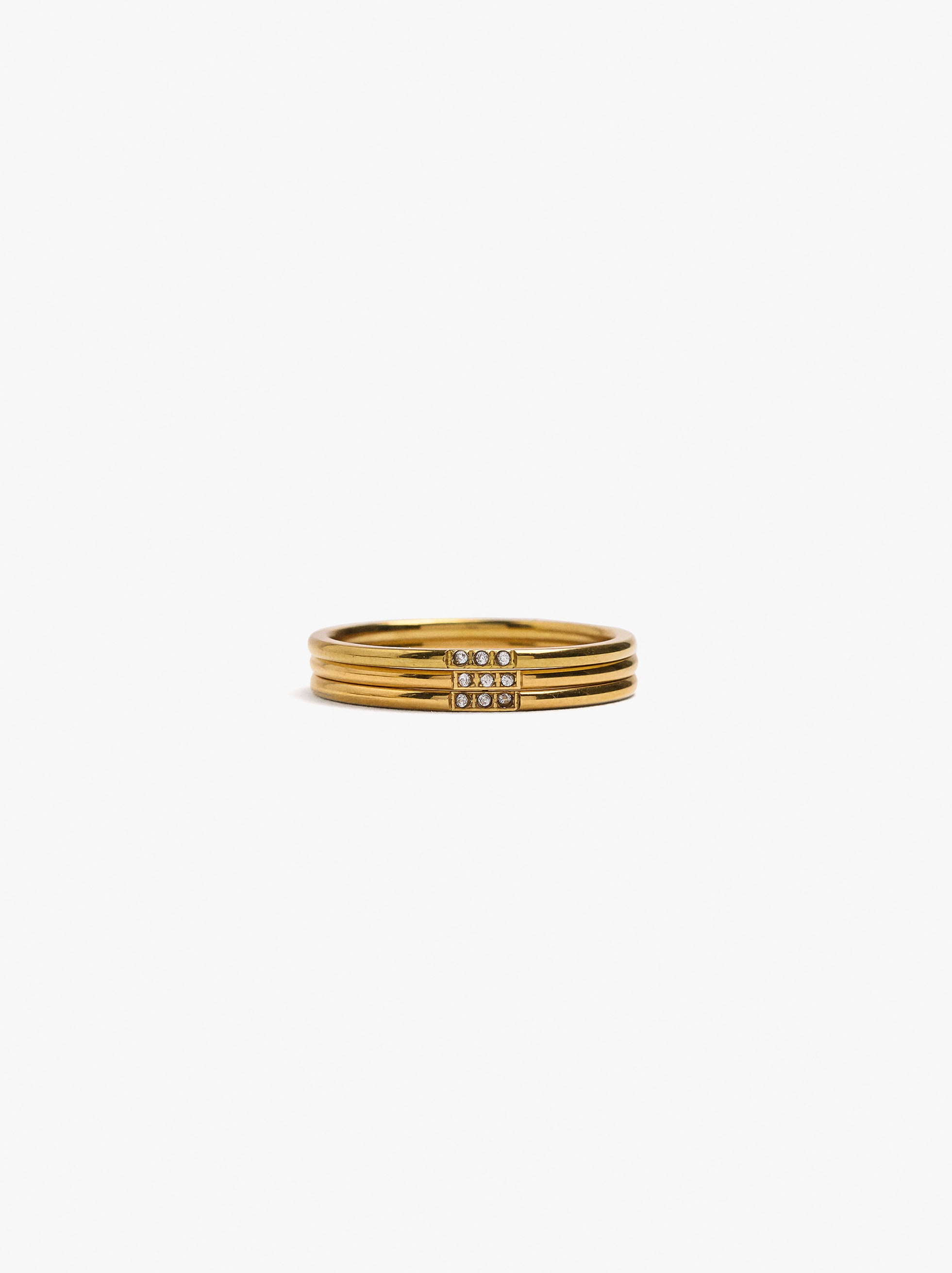 Set feiner Ringe aus Edelstahl image number 0.0