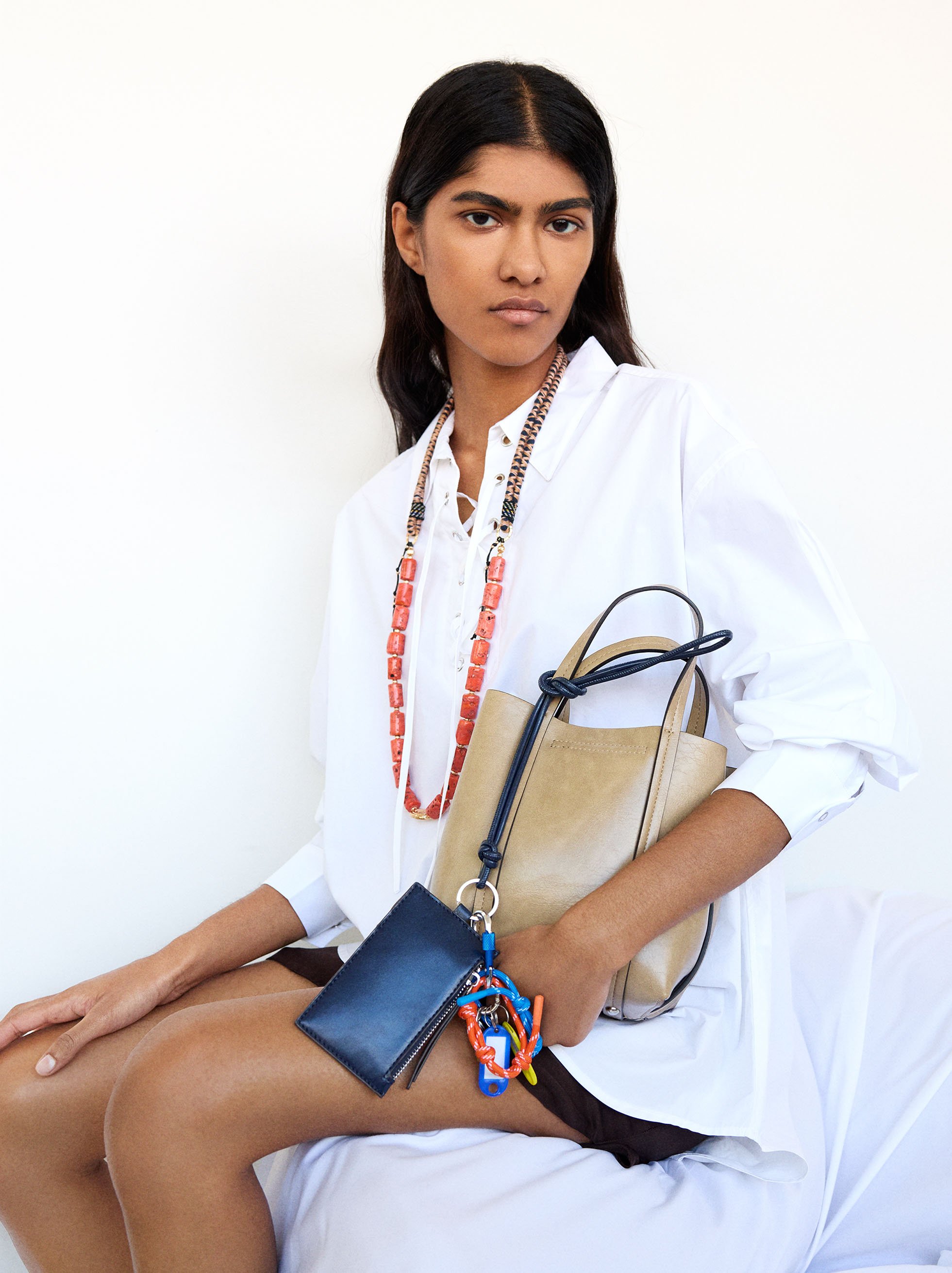 Sac tote craquelé
