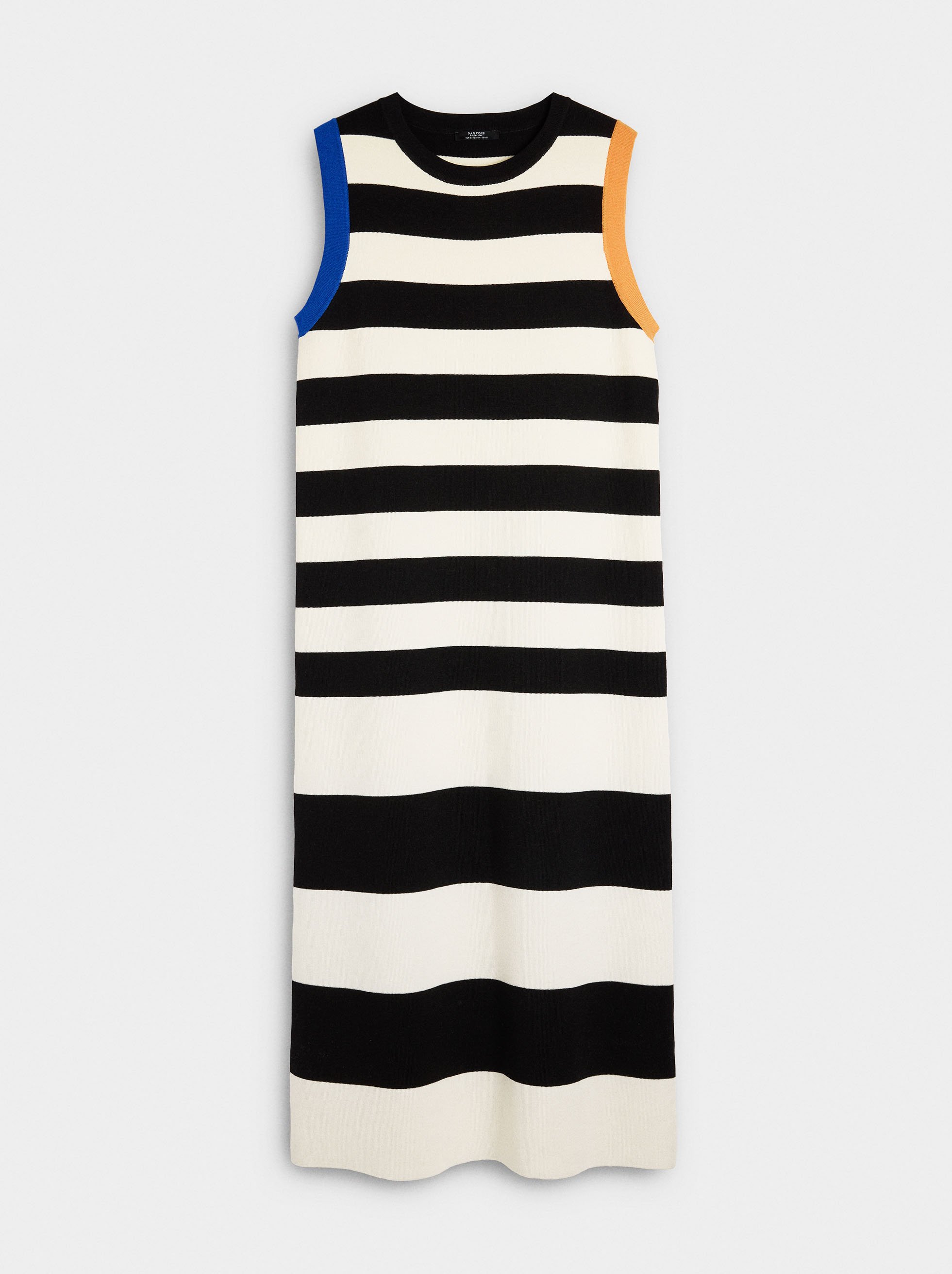 Knit dress with stripes image number 5.0