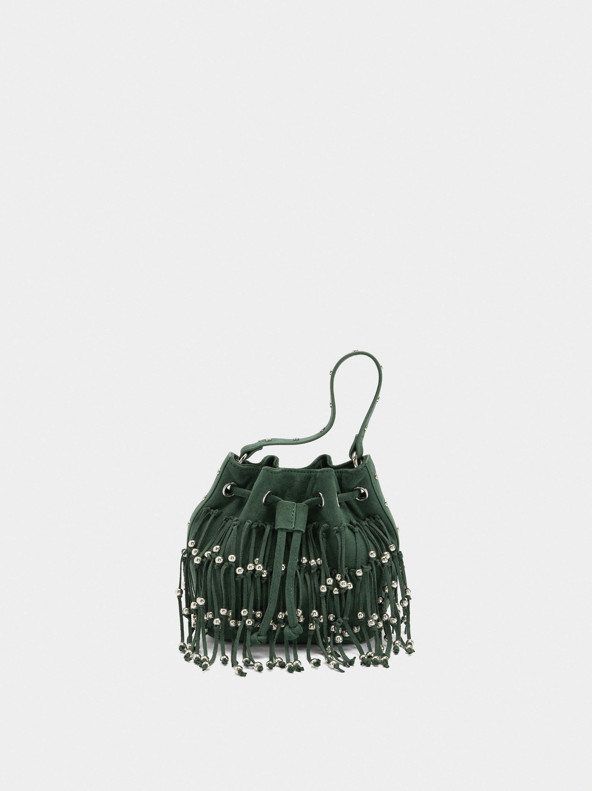 Party bag with fringes and beads image number 0.0