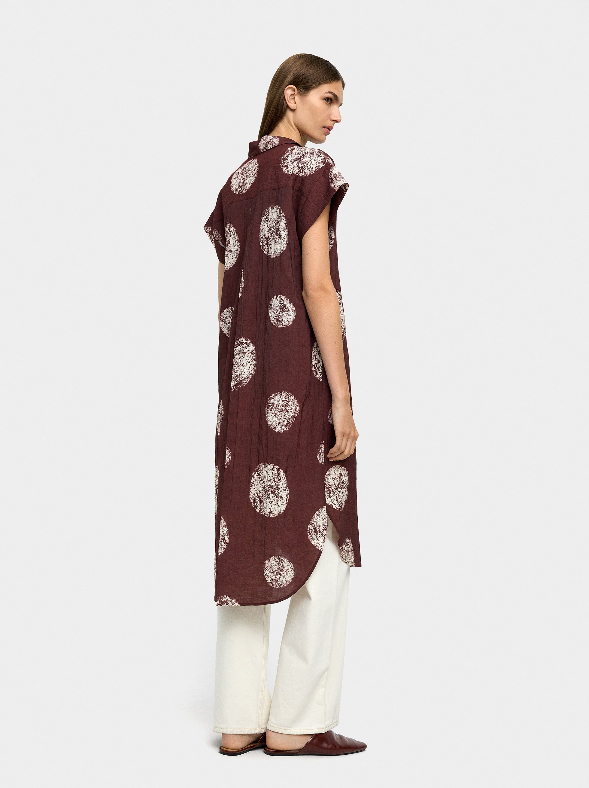 Printed shirt dress image number 2.0