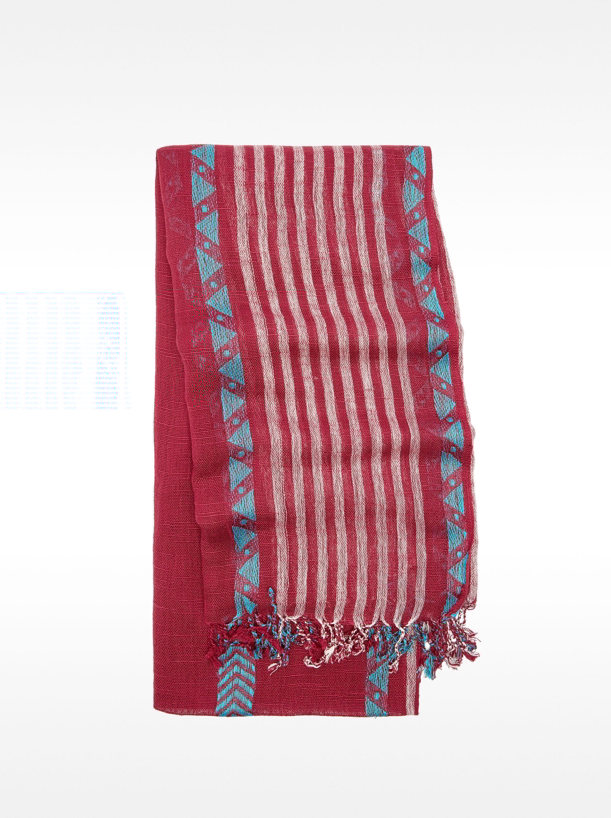 Scarf with printed cotton