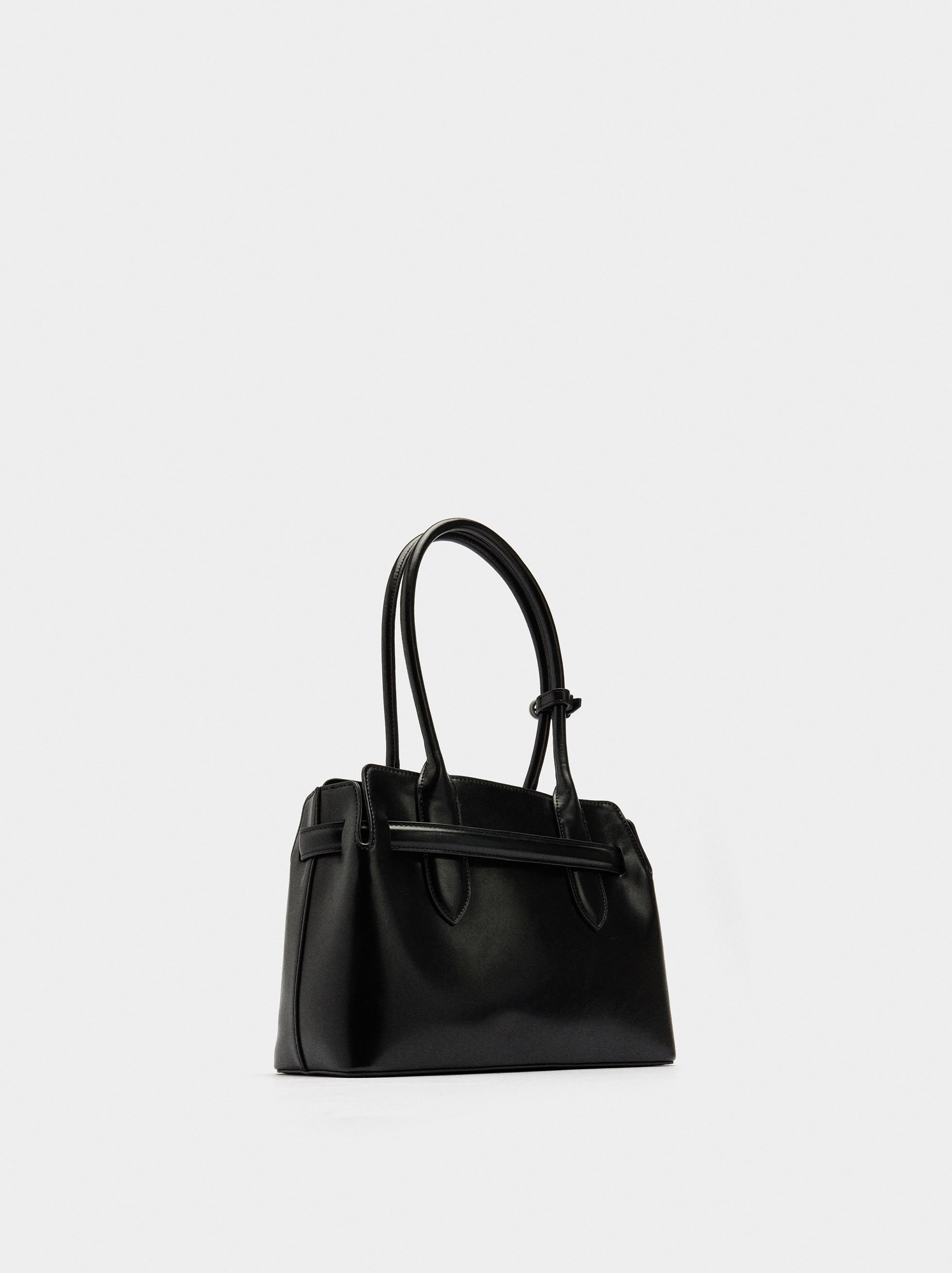 Tote bag with belt image number 3.0