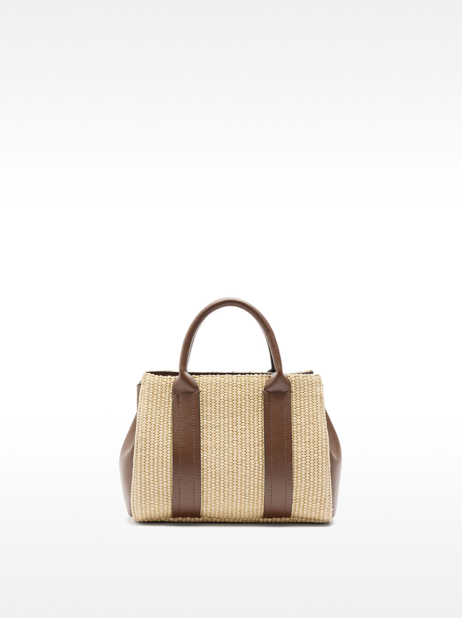 Bolso tote efecto rafia image number 0.0