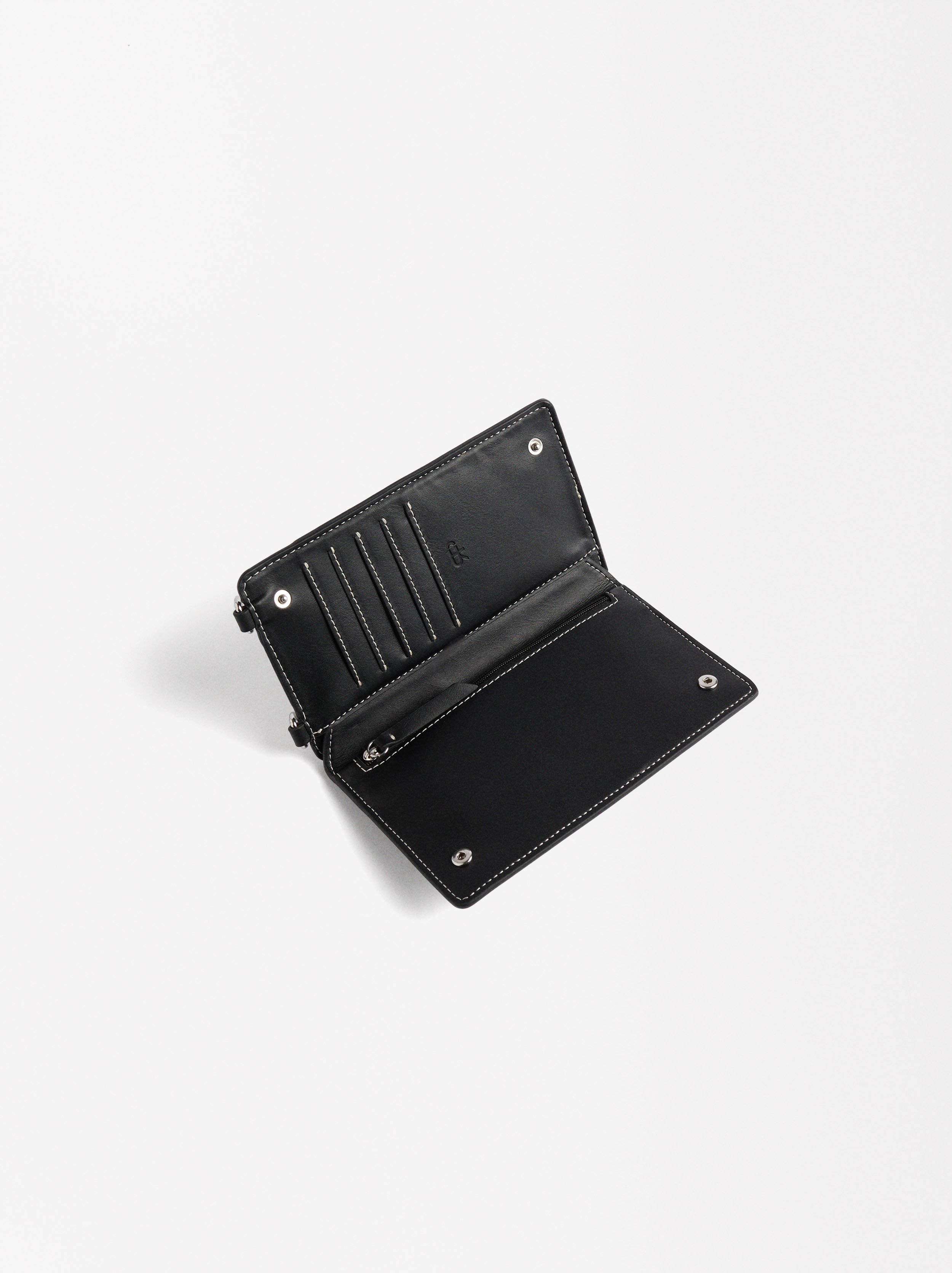 Pochette pour téléphone avec bandoulière tressée image number 4.0