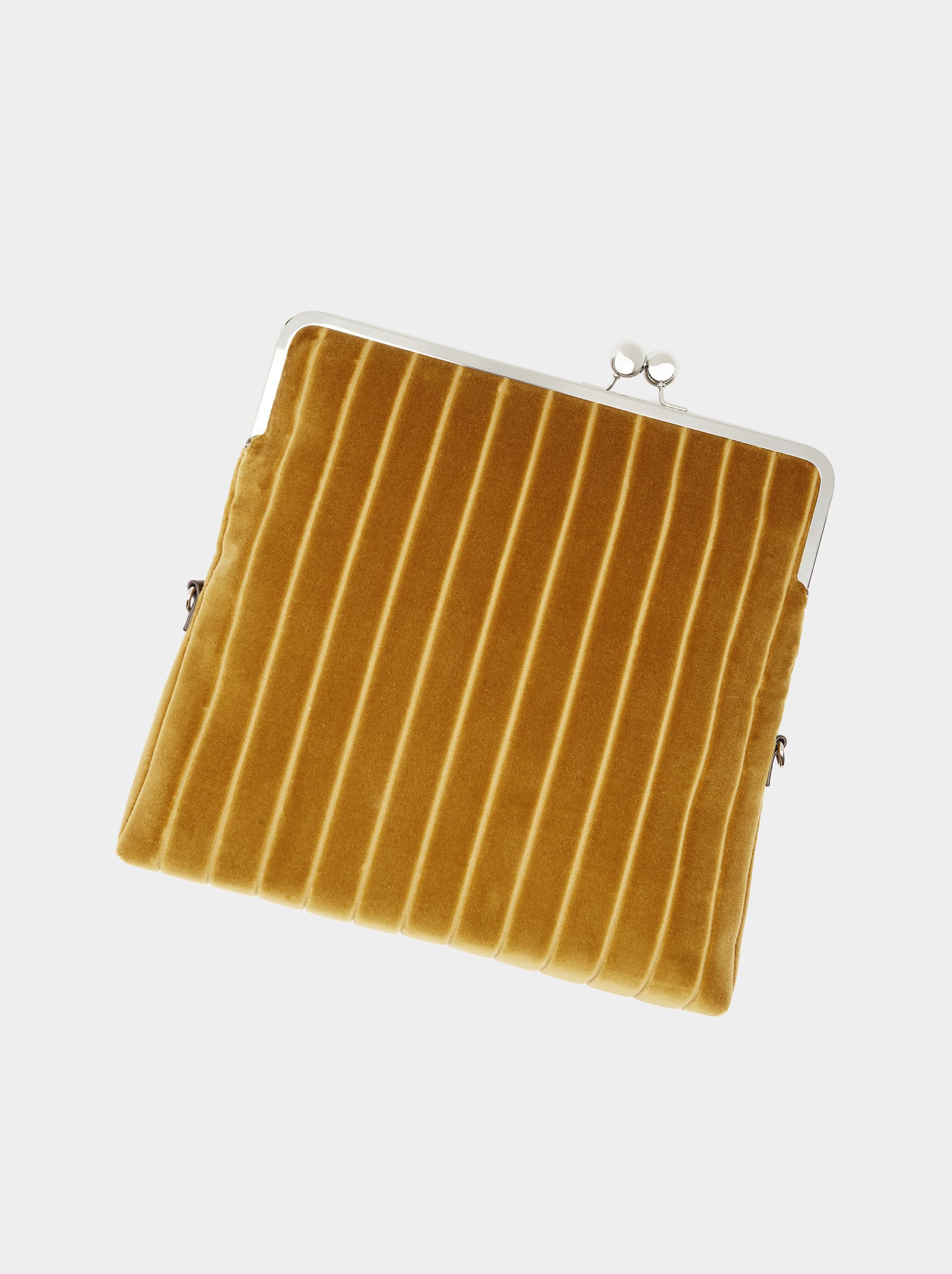 Ribbed party bag with flap image number 5.0