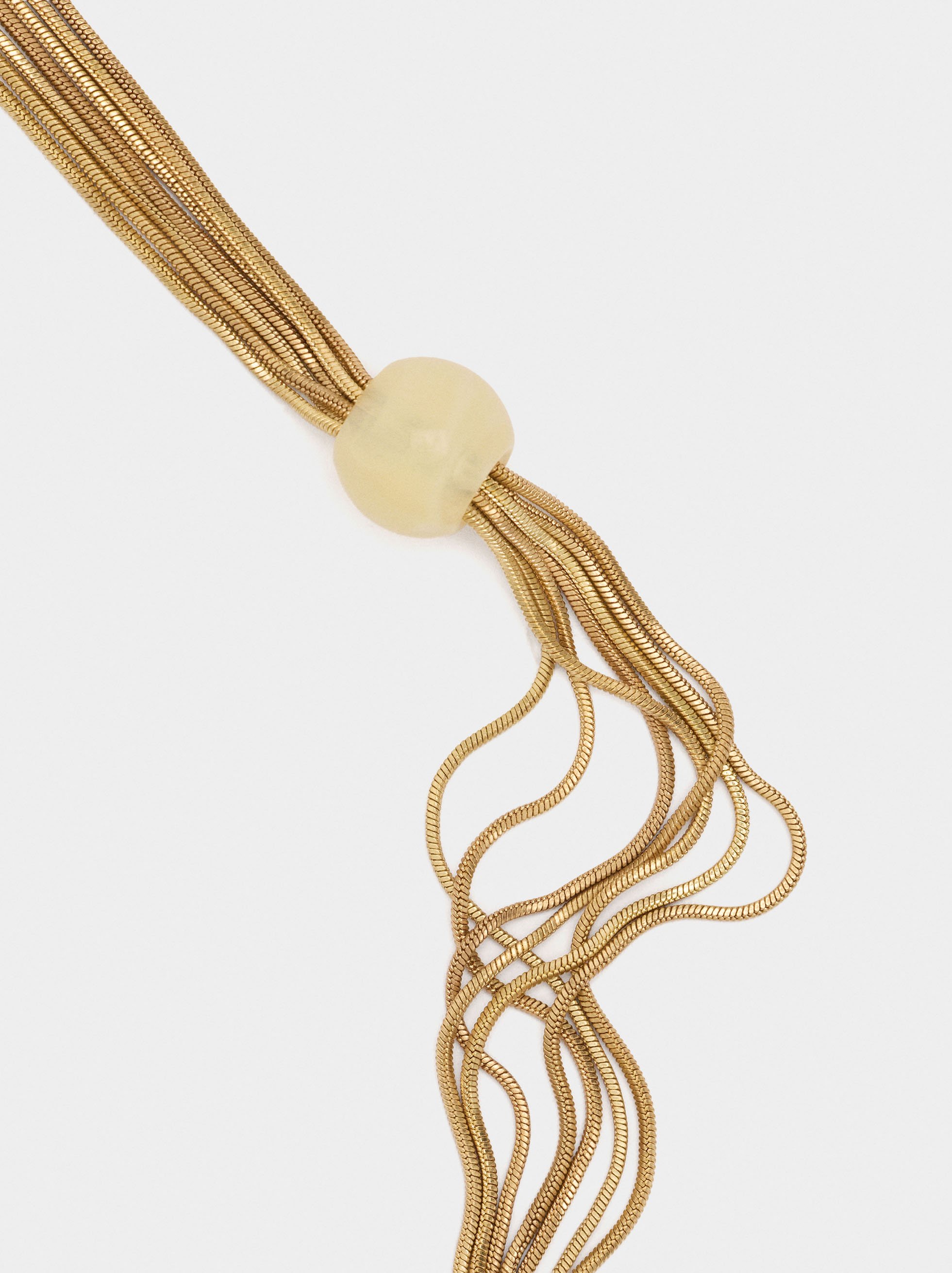 Multi-collar with sphere stone effect image number 1.0