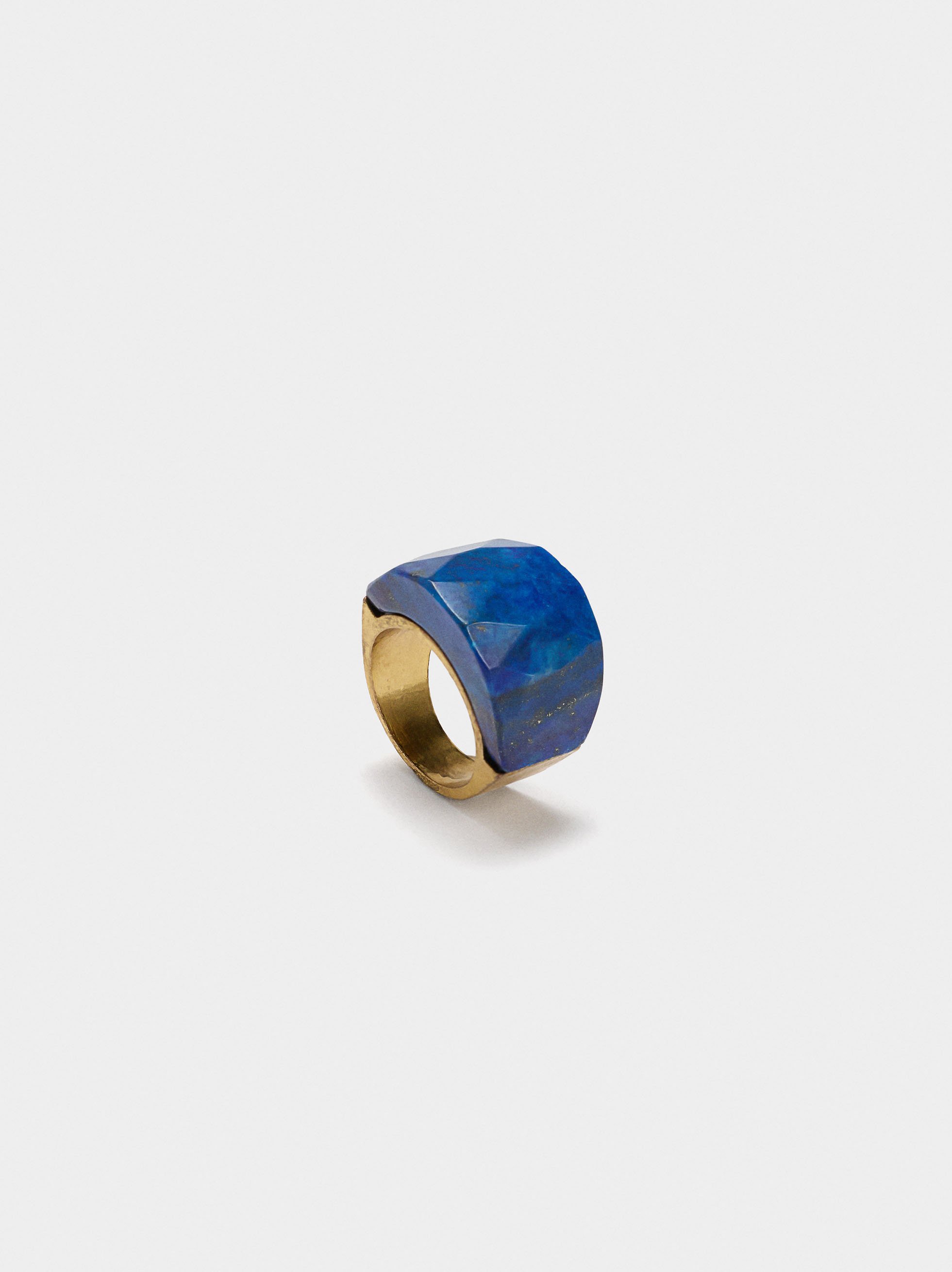 Ring with faceted stone image number 1.0