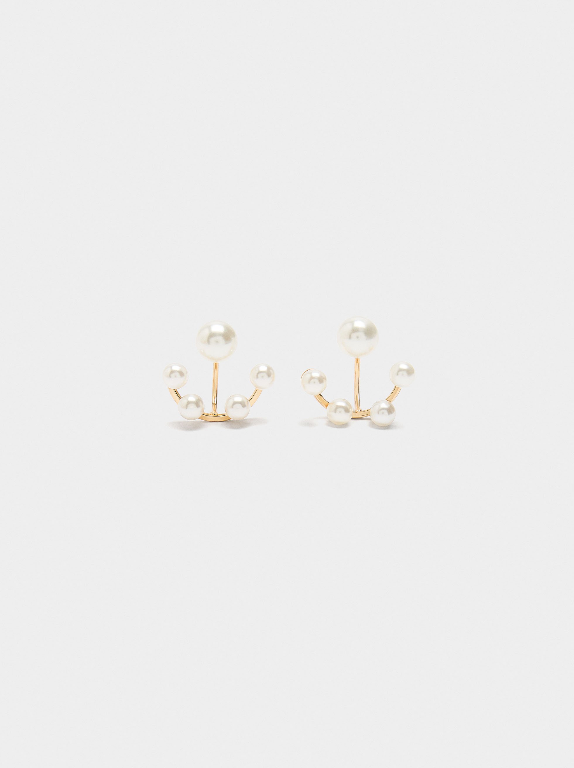 Earjacket earrings with pearls image number 0.0