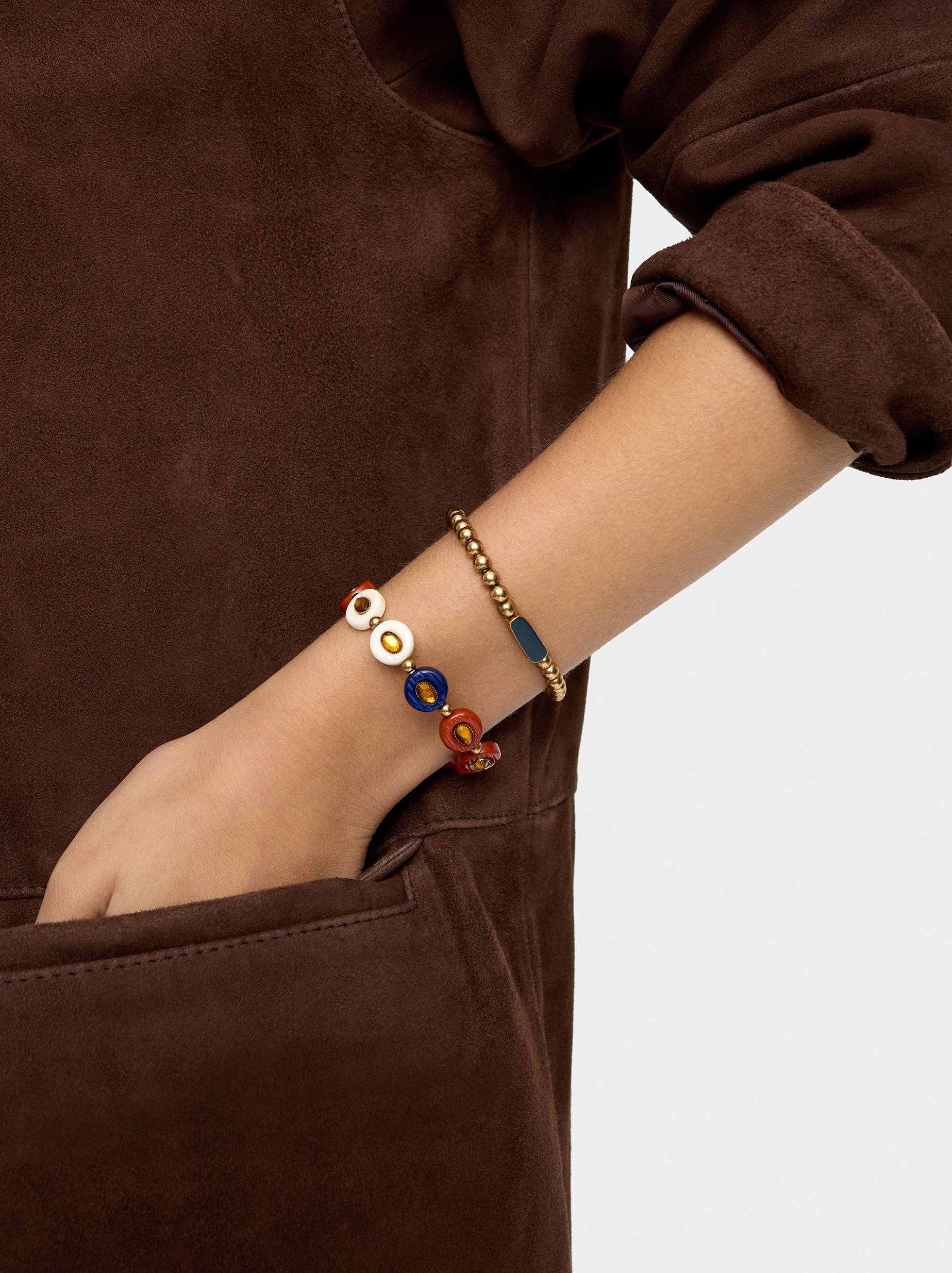 Set de bracelets &eacute;lastiques avec r&eacute;sine image number 1.0