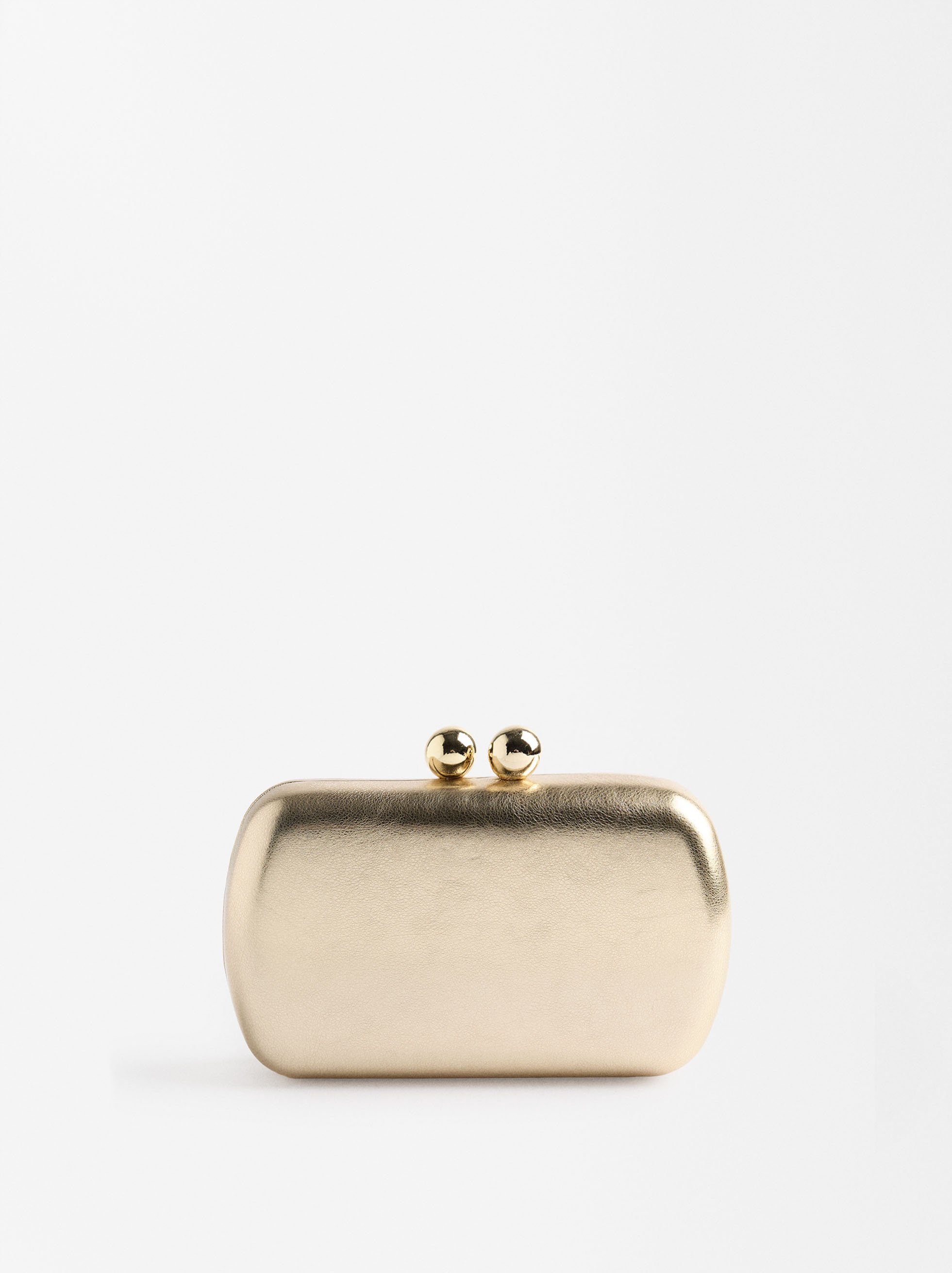 Wieczorowa torebka clutch w metalicznym kolorze image number 0.0