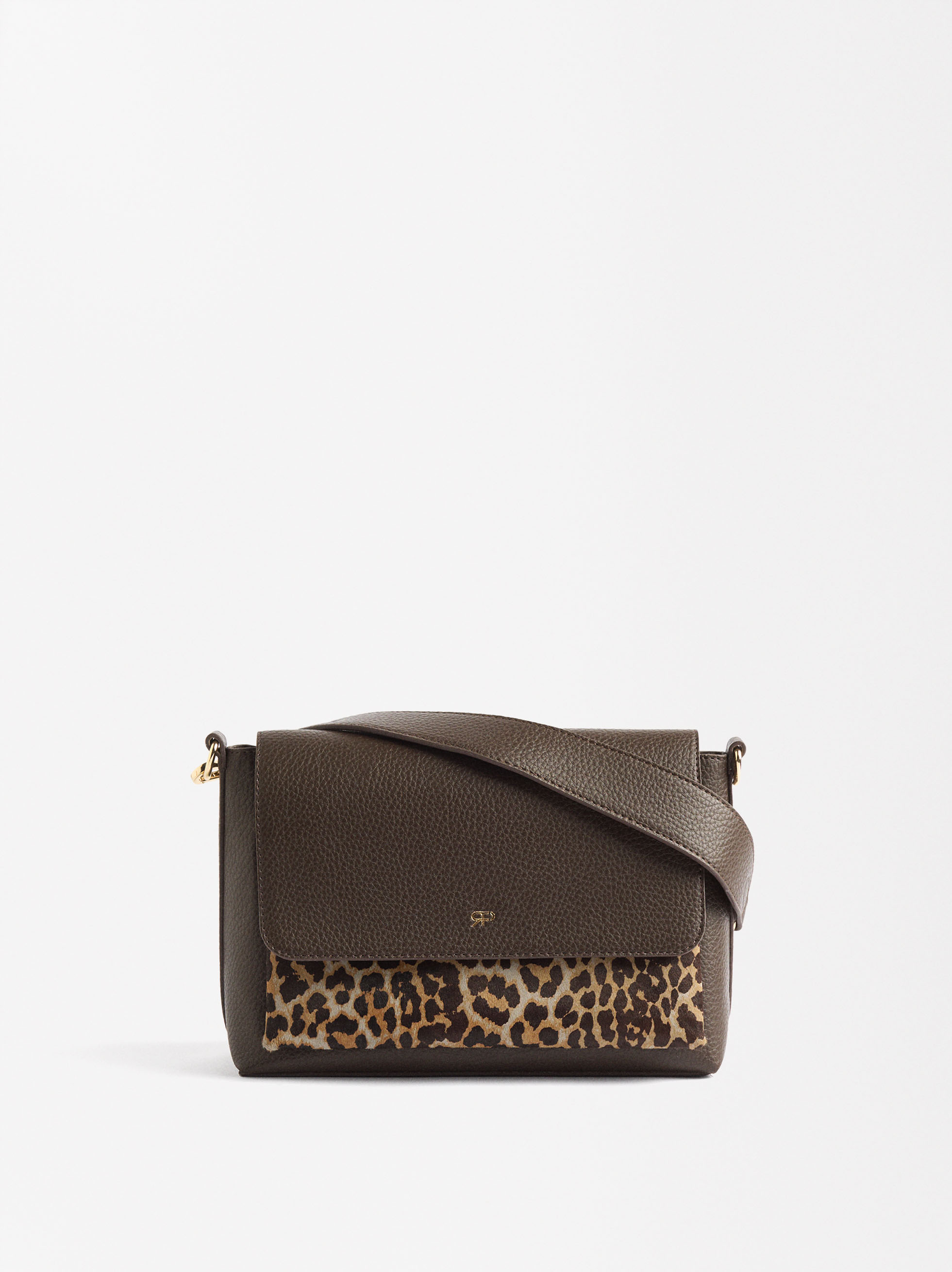 Animal Print Shoulder Bag Brown Parfois