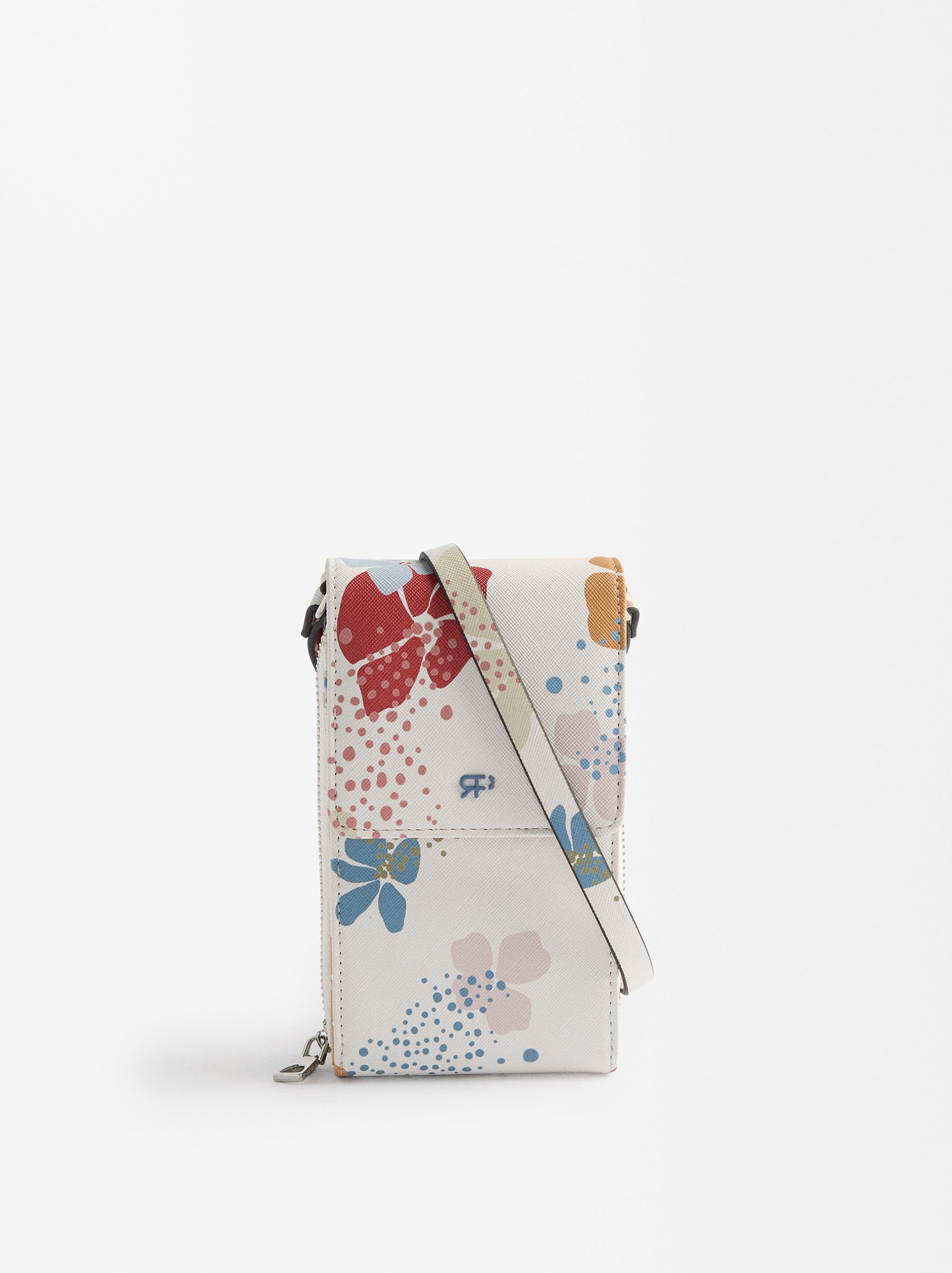 Floral print mobile phone case image number 0.0