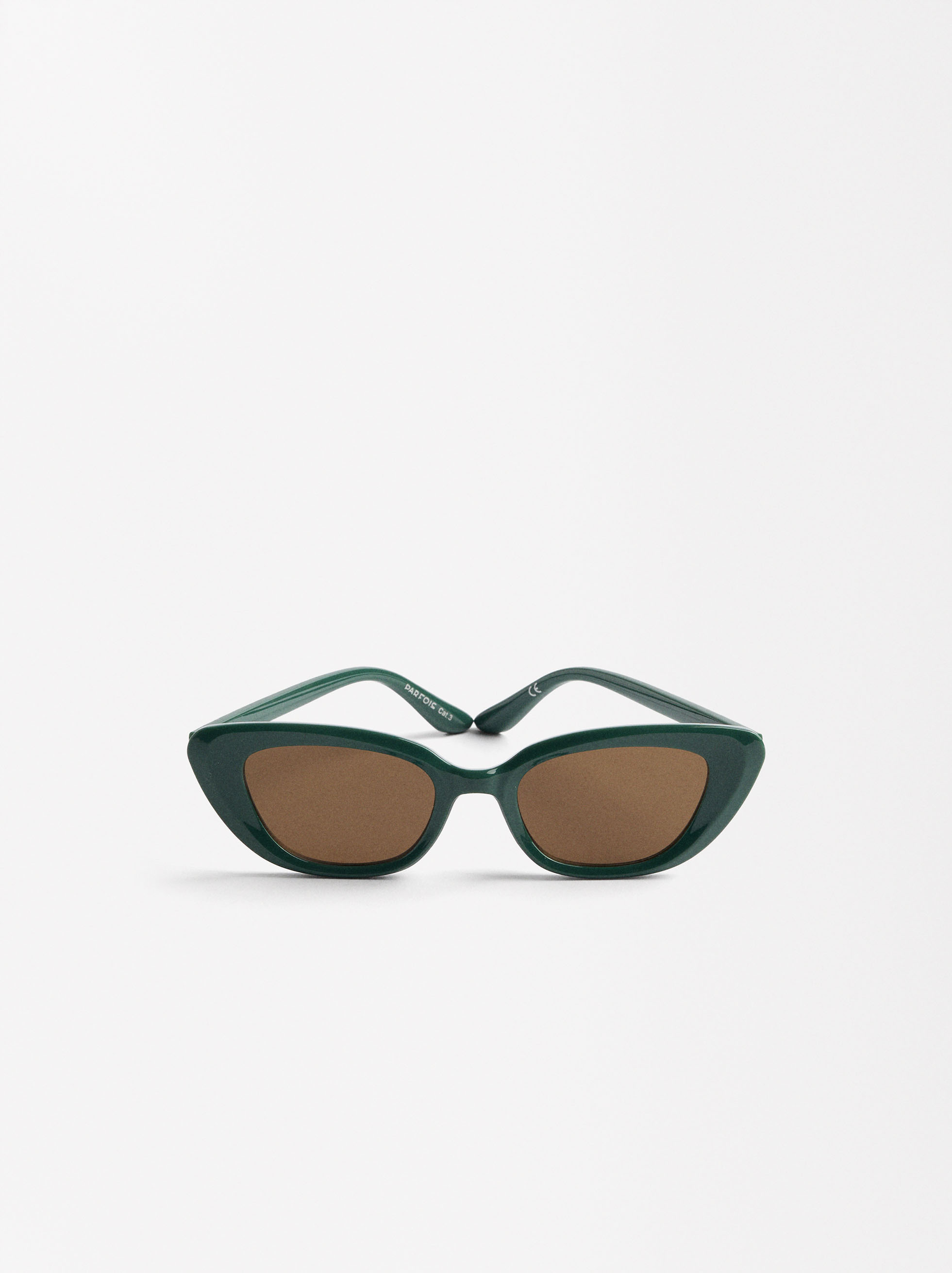 Cat eye sunglasses, Green, hi-res