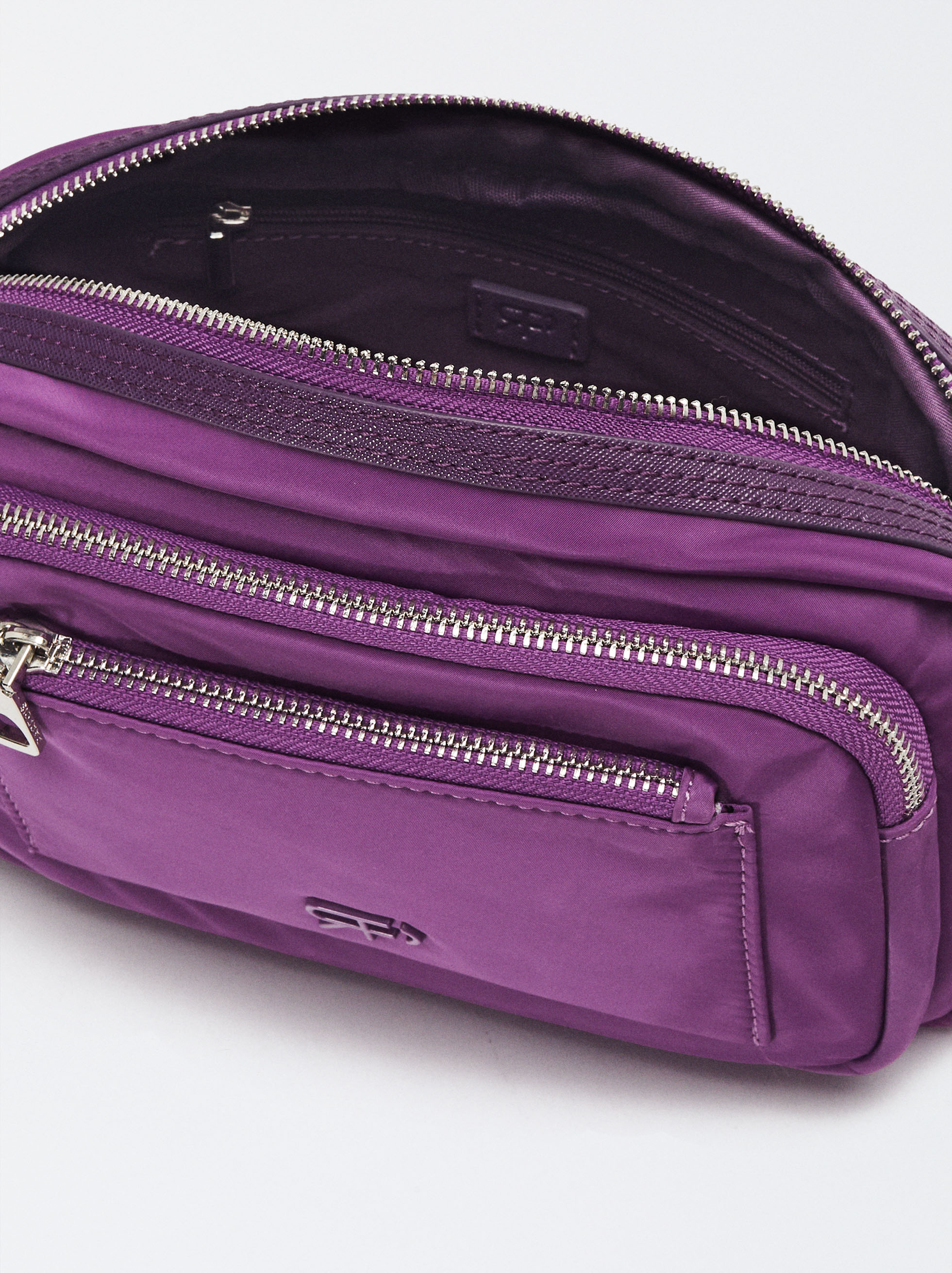 Nylon Crossbody Bag Black Parfois