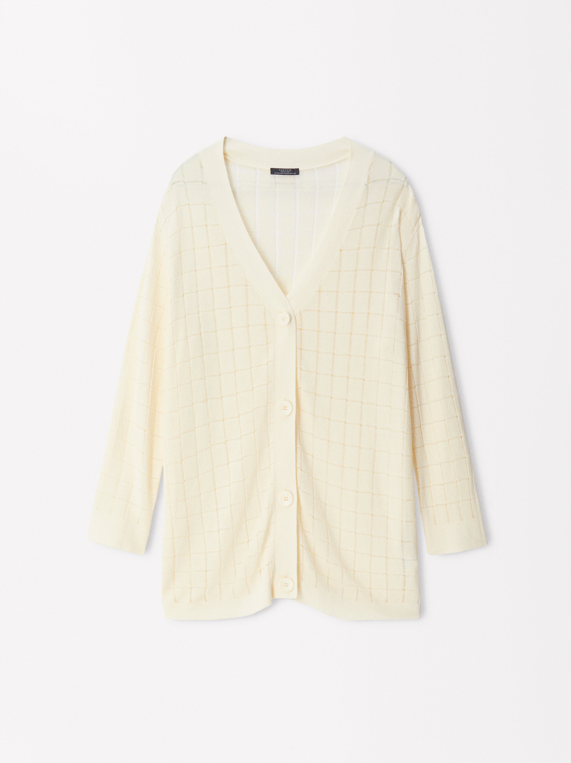 Pointelle Knit Cardigan image number 5.0