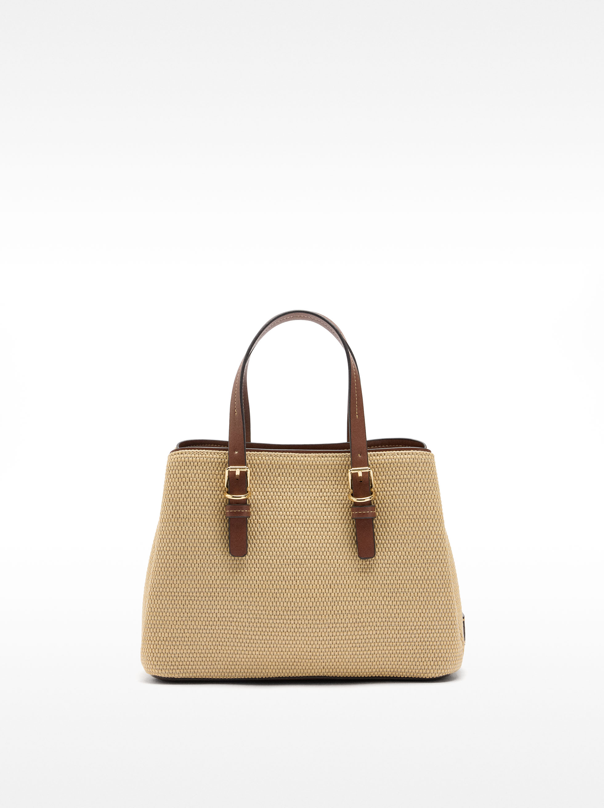 Bolso tote efecto rafia