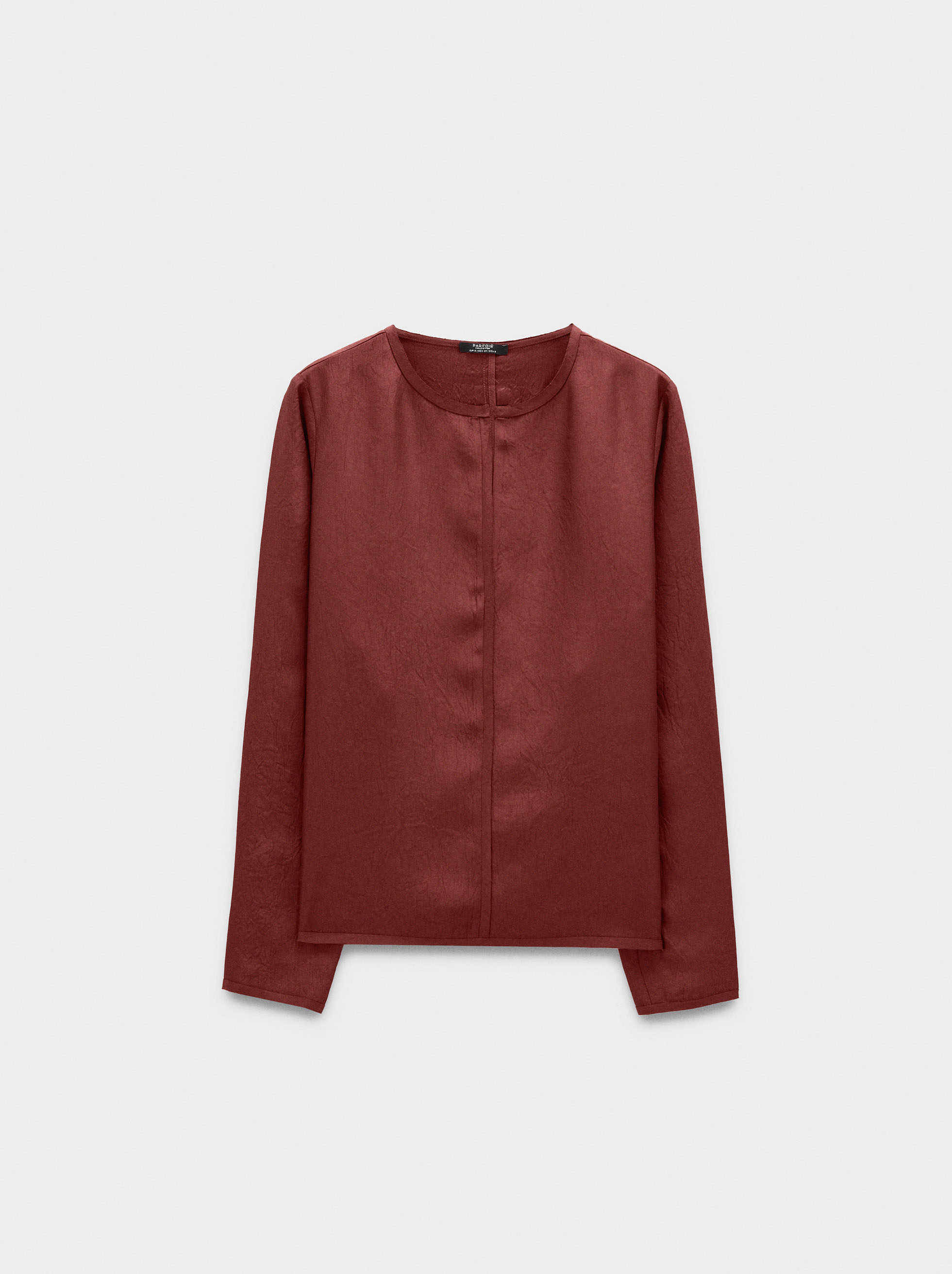 Wrinkled effect blouse image number 4.0