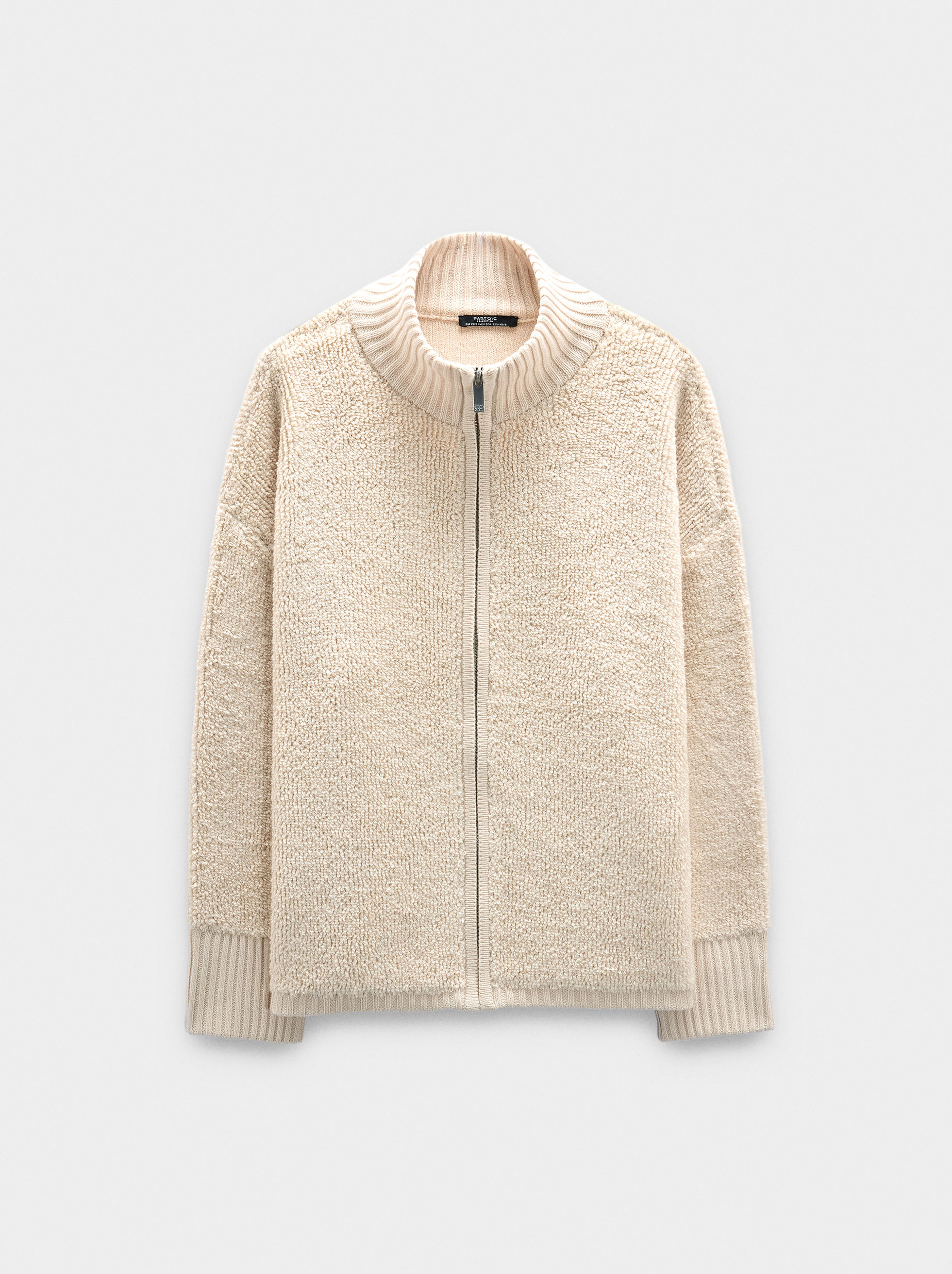 Textured knit cardigan image number 4.0