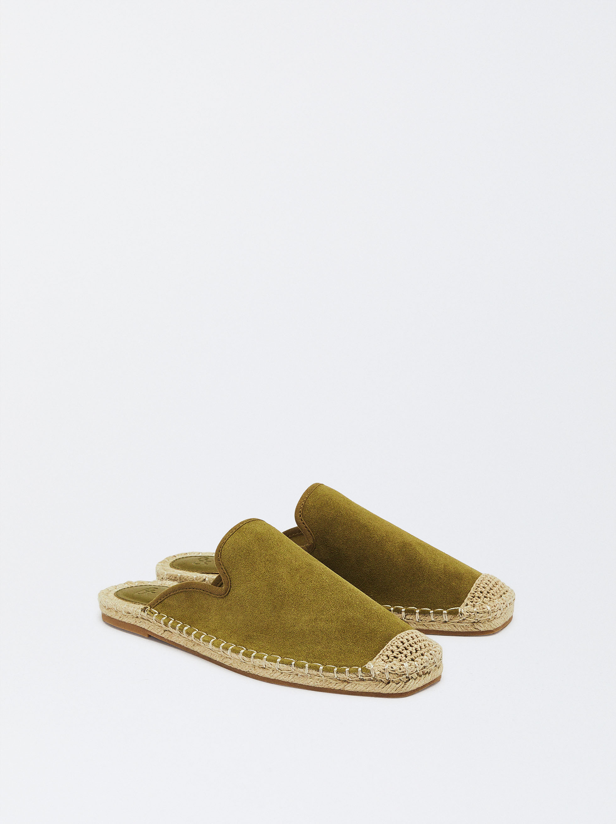 Online Exclusive - Leather And Jute Espadrilles image number 3.0