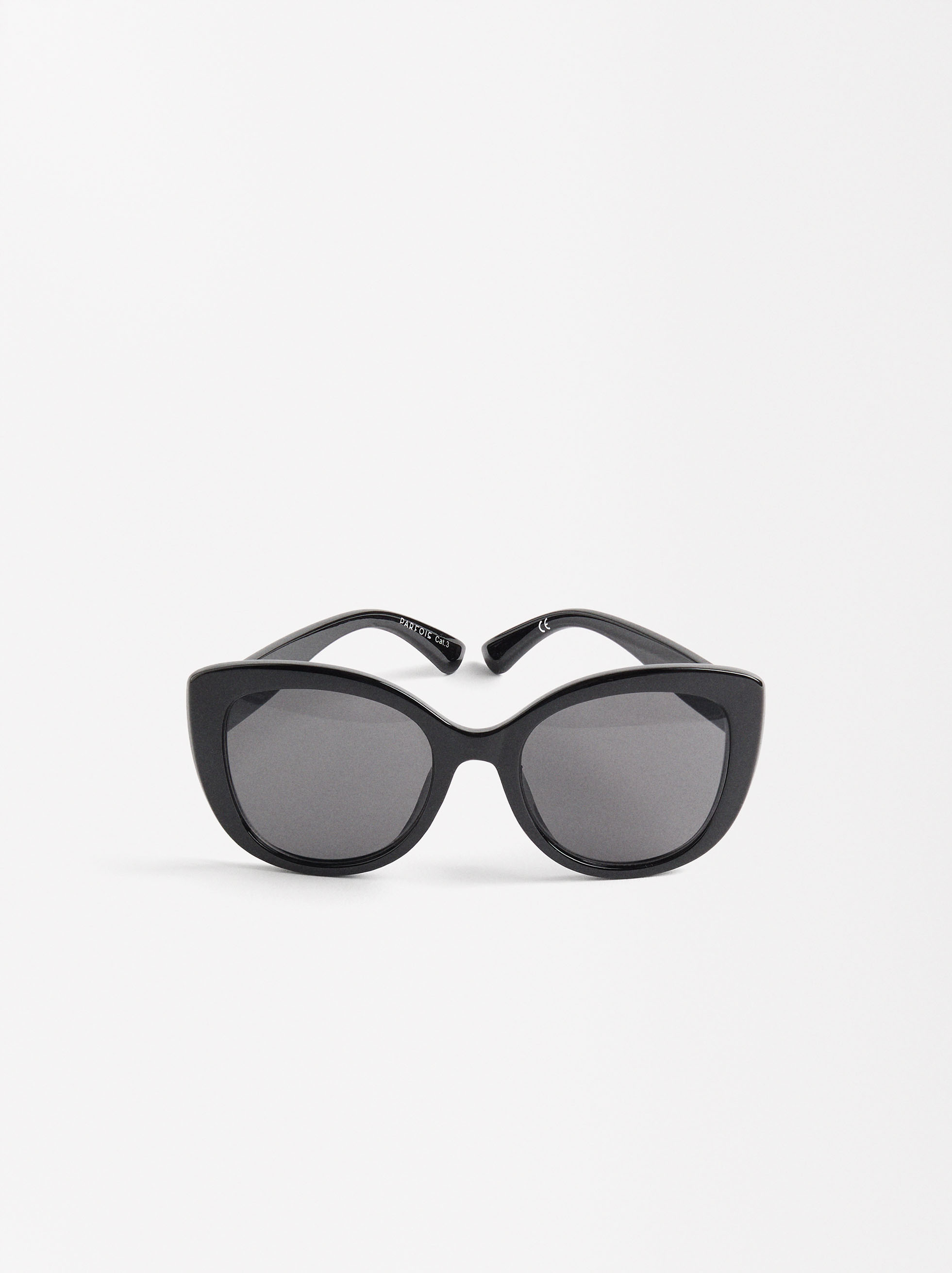 Sunglasses with resin frame, Black, hi-res
